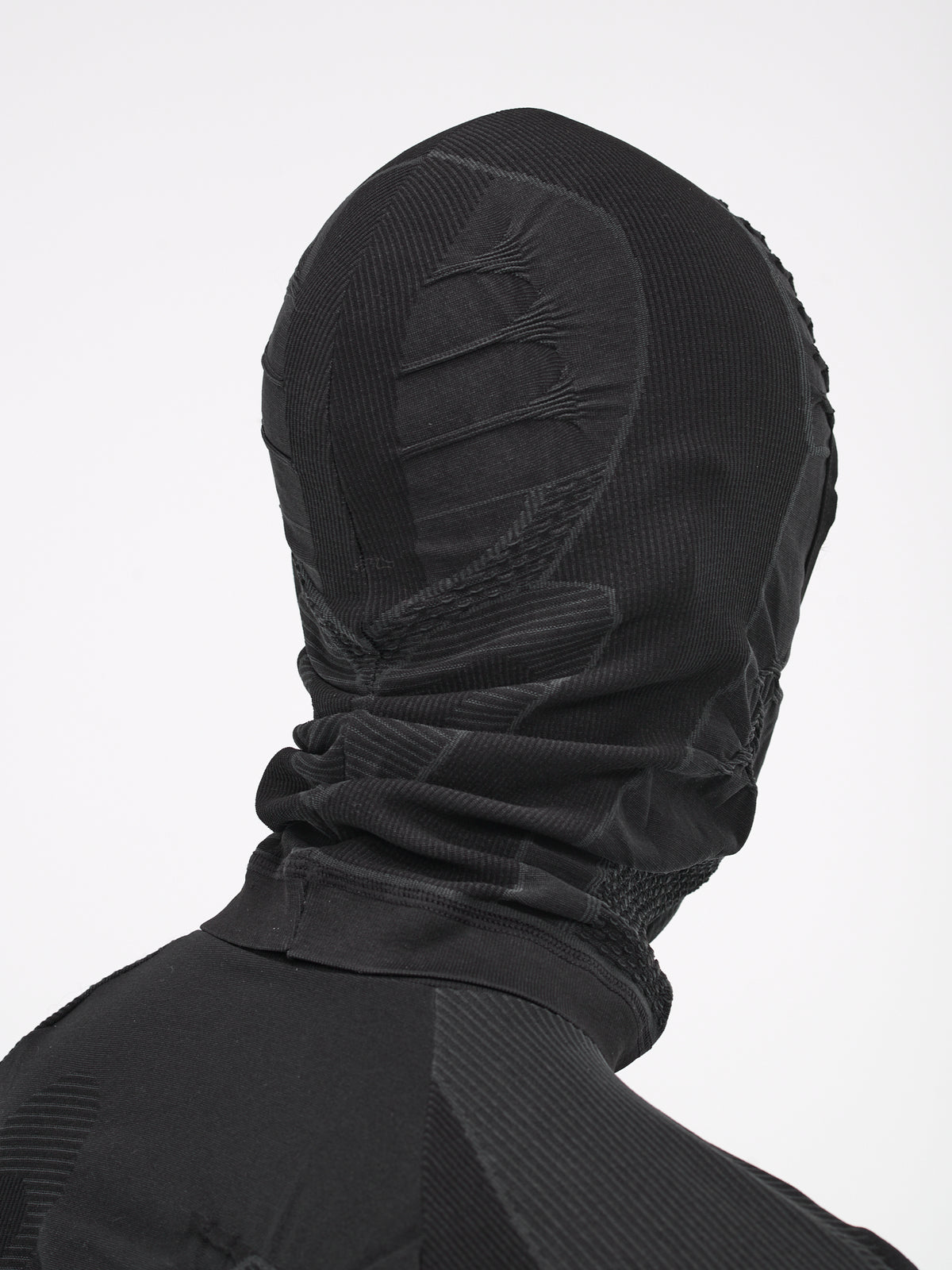 3D Knit Balaclava (212FA07-GRY0008-GREY-BLACK)