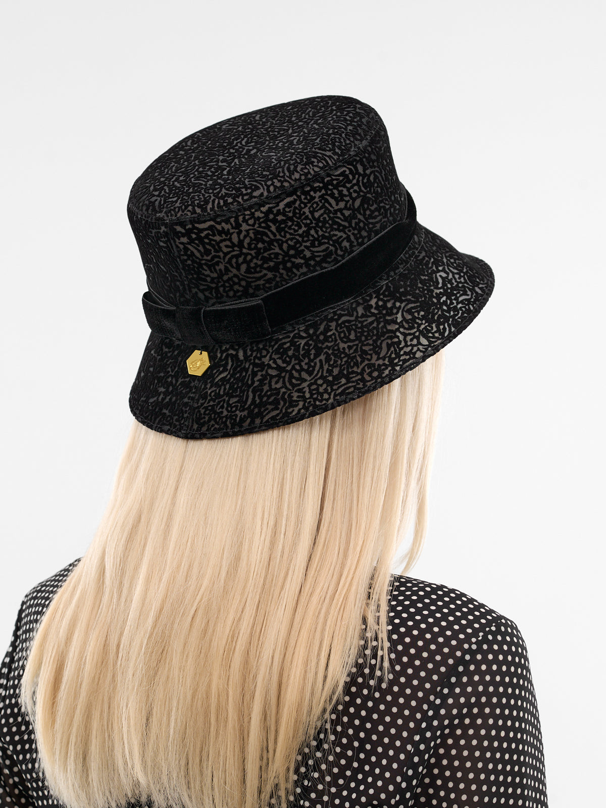 Black Wool Montaigne Hat (214-MONTAIGNE-BLACK-BLACK)