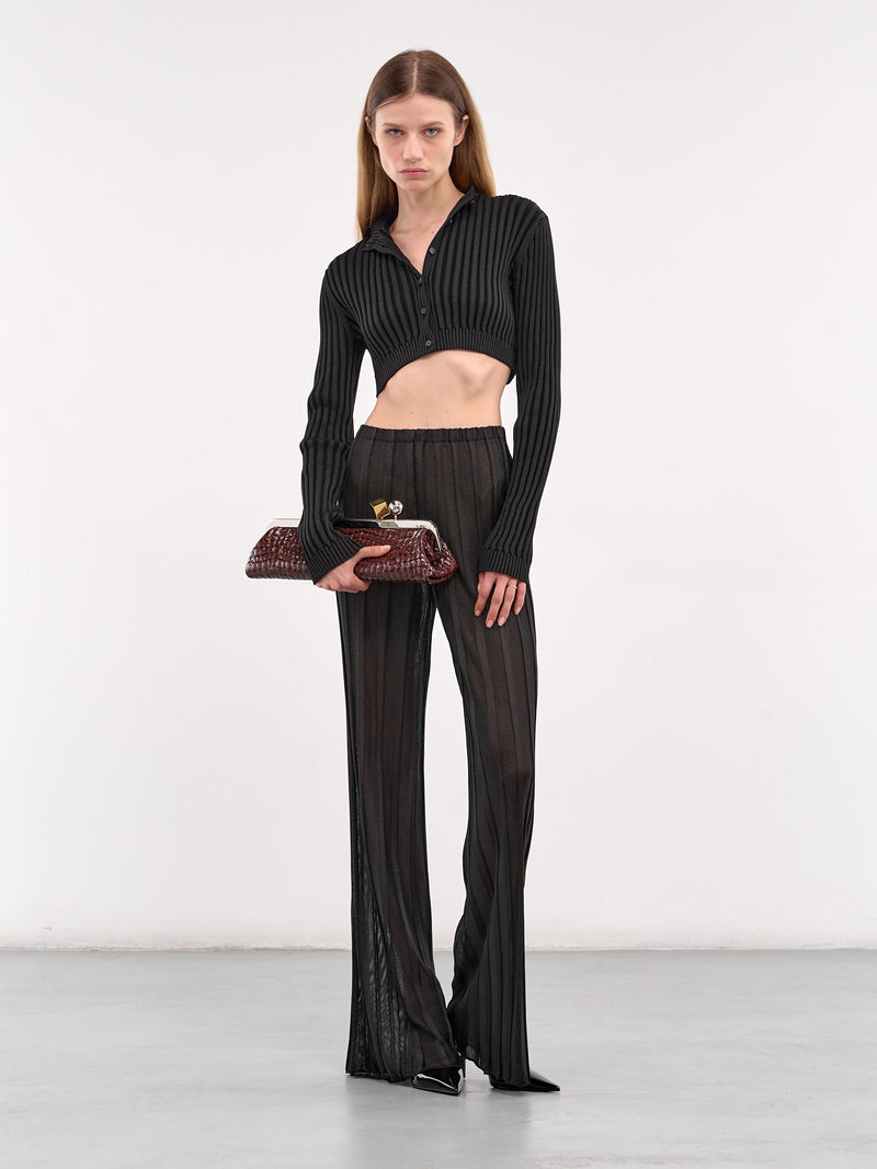 Ara Crop Cardigan (21489-BLACK)