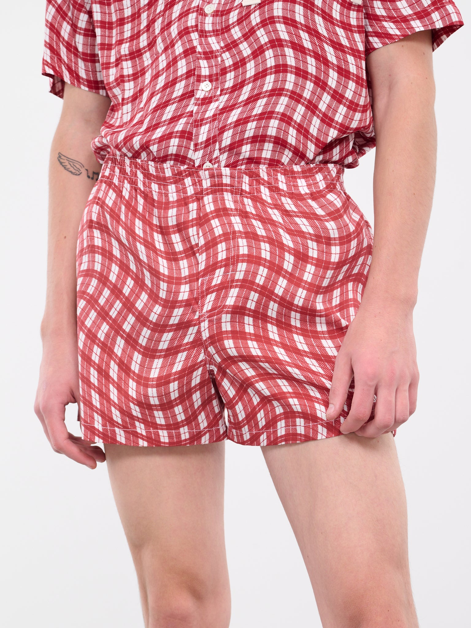 Le caleçon (216PA105-1090-PRINT-DARK-RED)