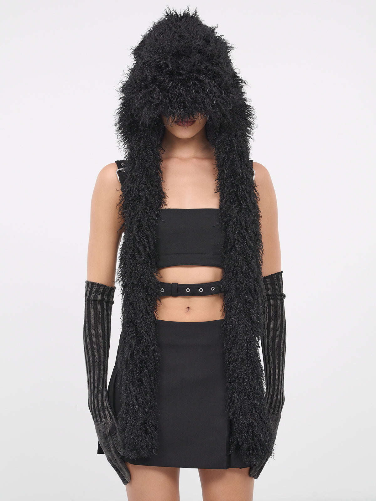 Furry Aviator Hat (219-BLACK)