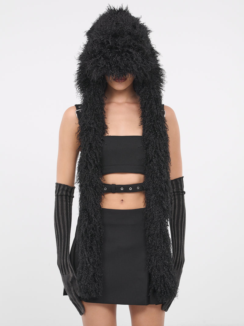 Furry Aviator Hat (219-BLACK)