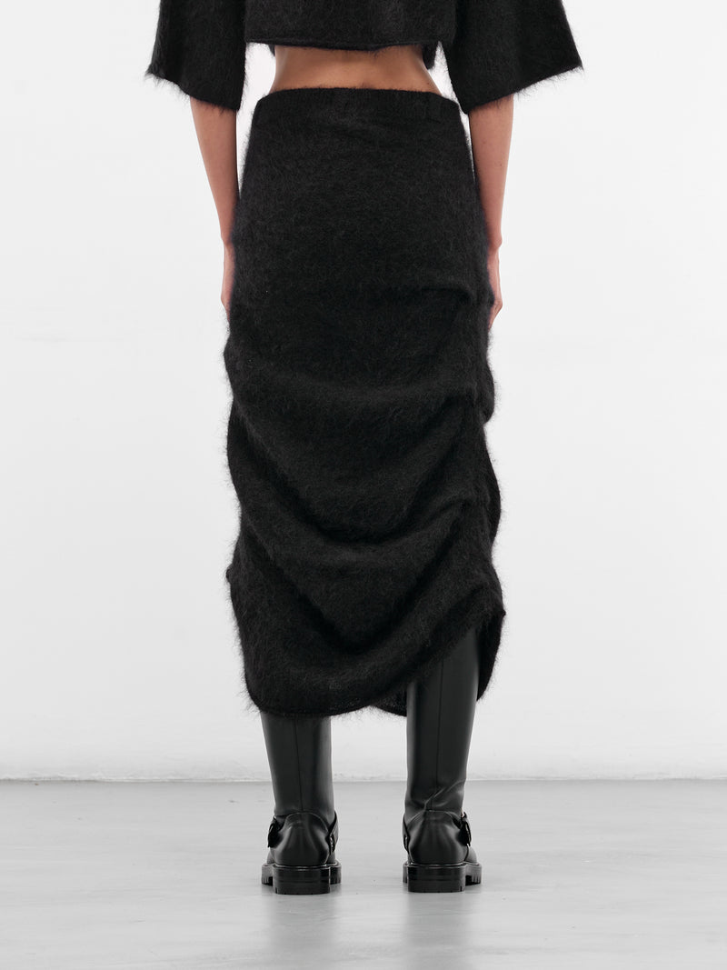 Maja Black Hairy Knit Skirt (21978-MAJA-BLACK)