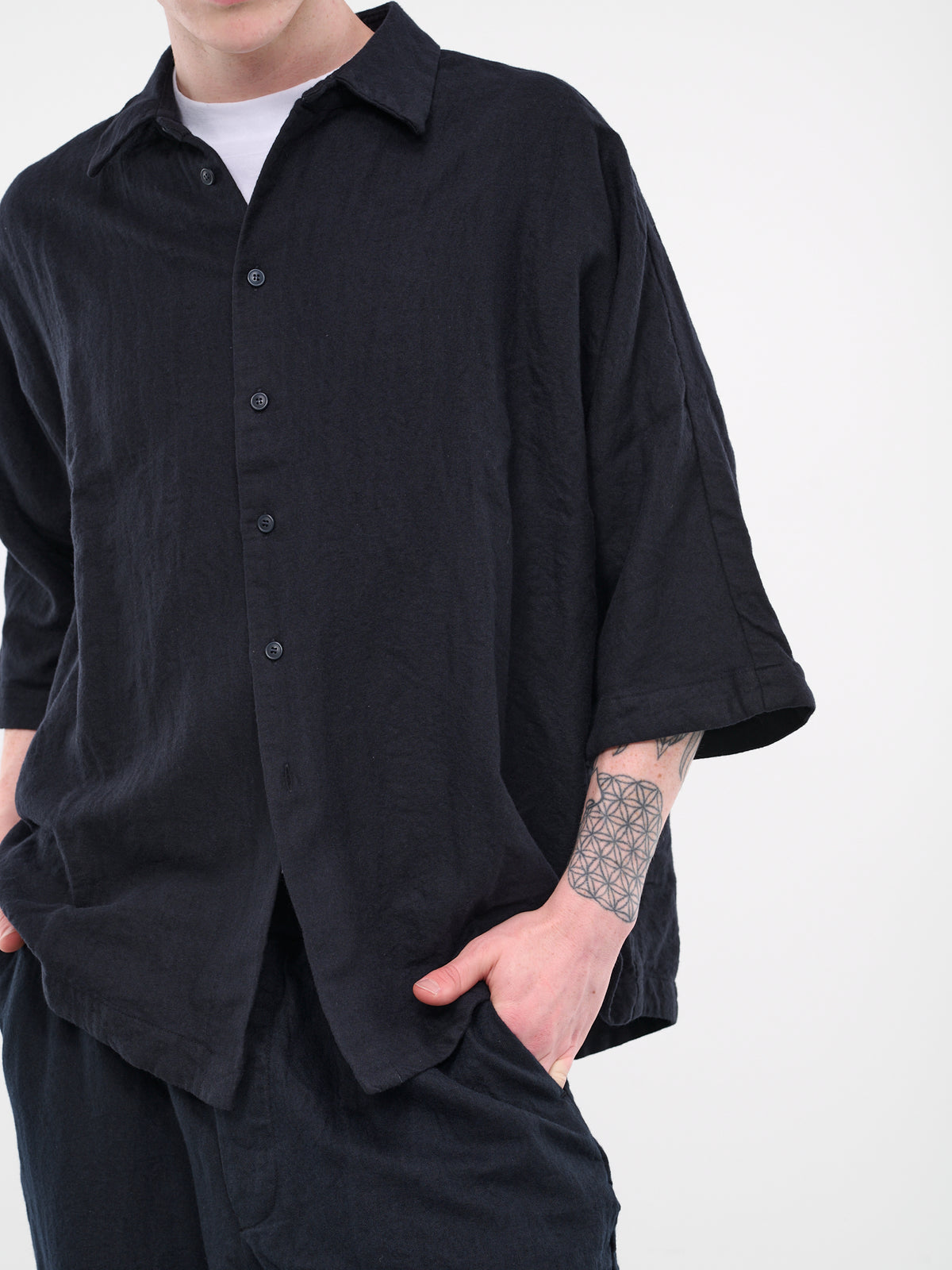 Brushed Shirt (21HC314-DARK-NAVY)