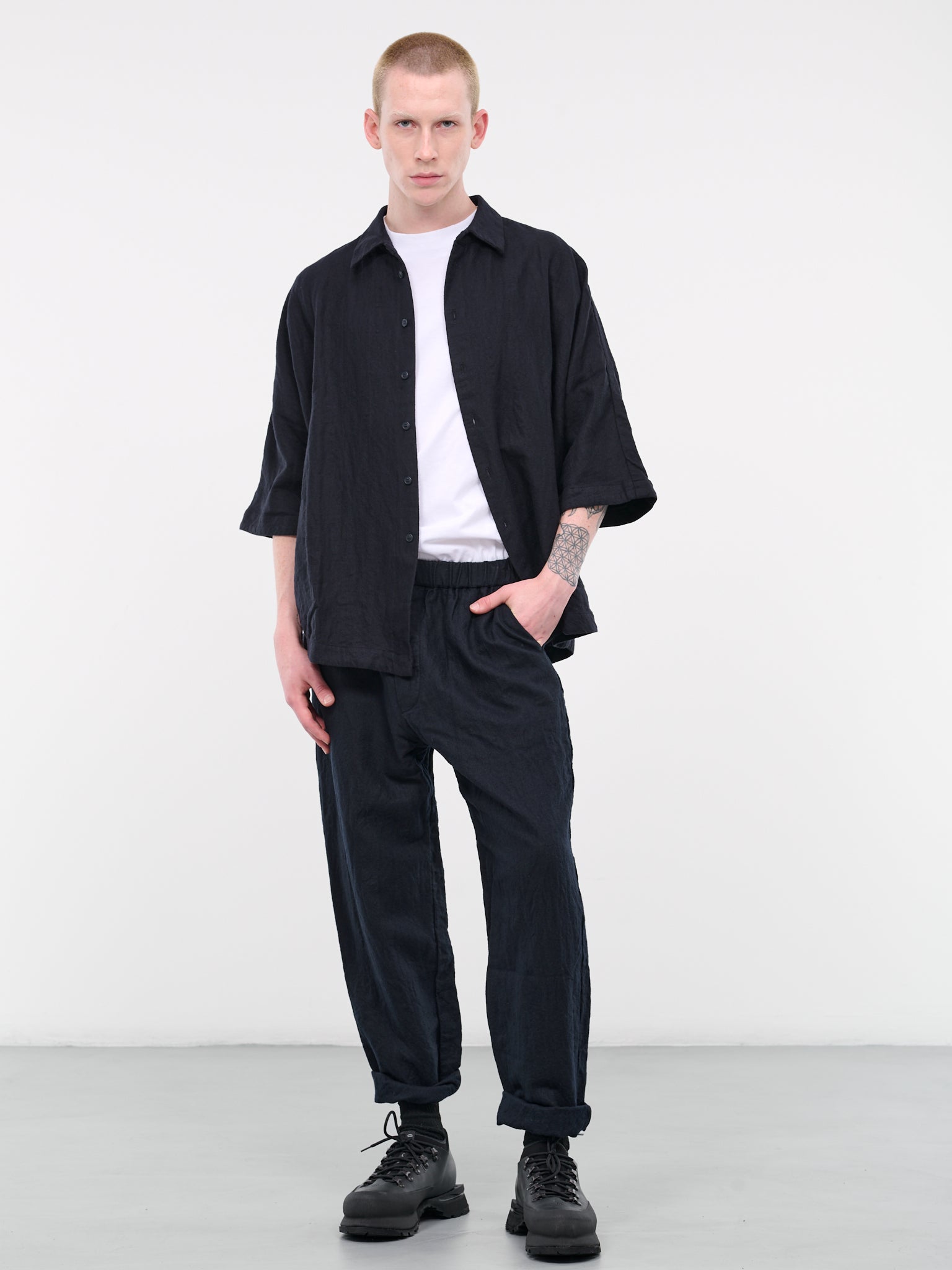 Brushed Shirt (21HC314-DARK-NAVY)