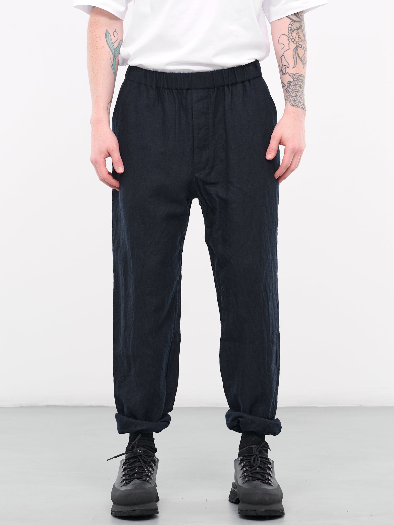 Brushed Pants (21HP211-DARK-NAVY)