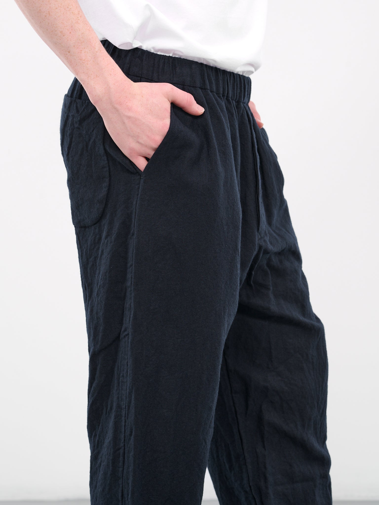 Brushed Pants (21HP211-DARK-NAVY)