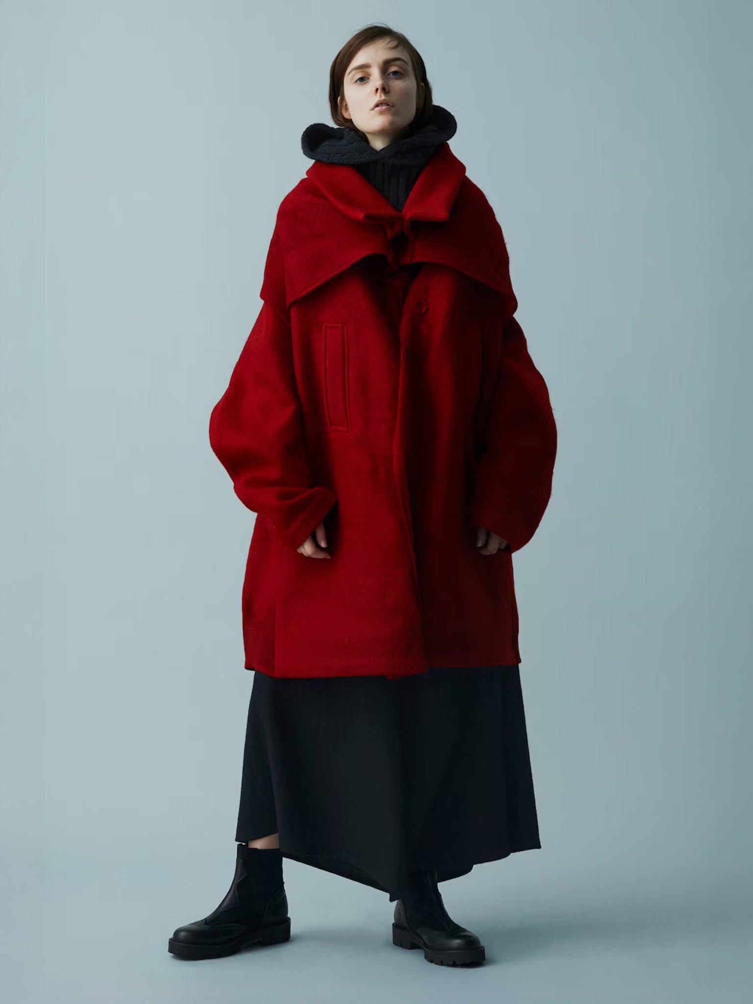 Y's COTTON TWILL LONG CAPE COAT コート　ワイズ Y's / ワイズ / [Y's BORN PRODUCT] COTTON TWILL LONG CAPE