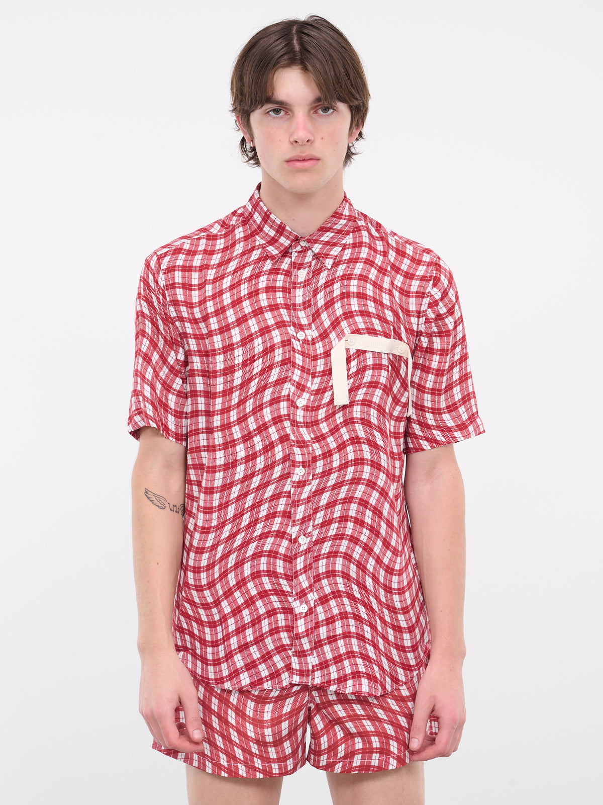 La chemise Melo (225SH006-1002-DARK-RED)