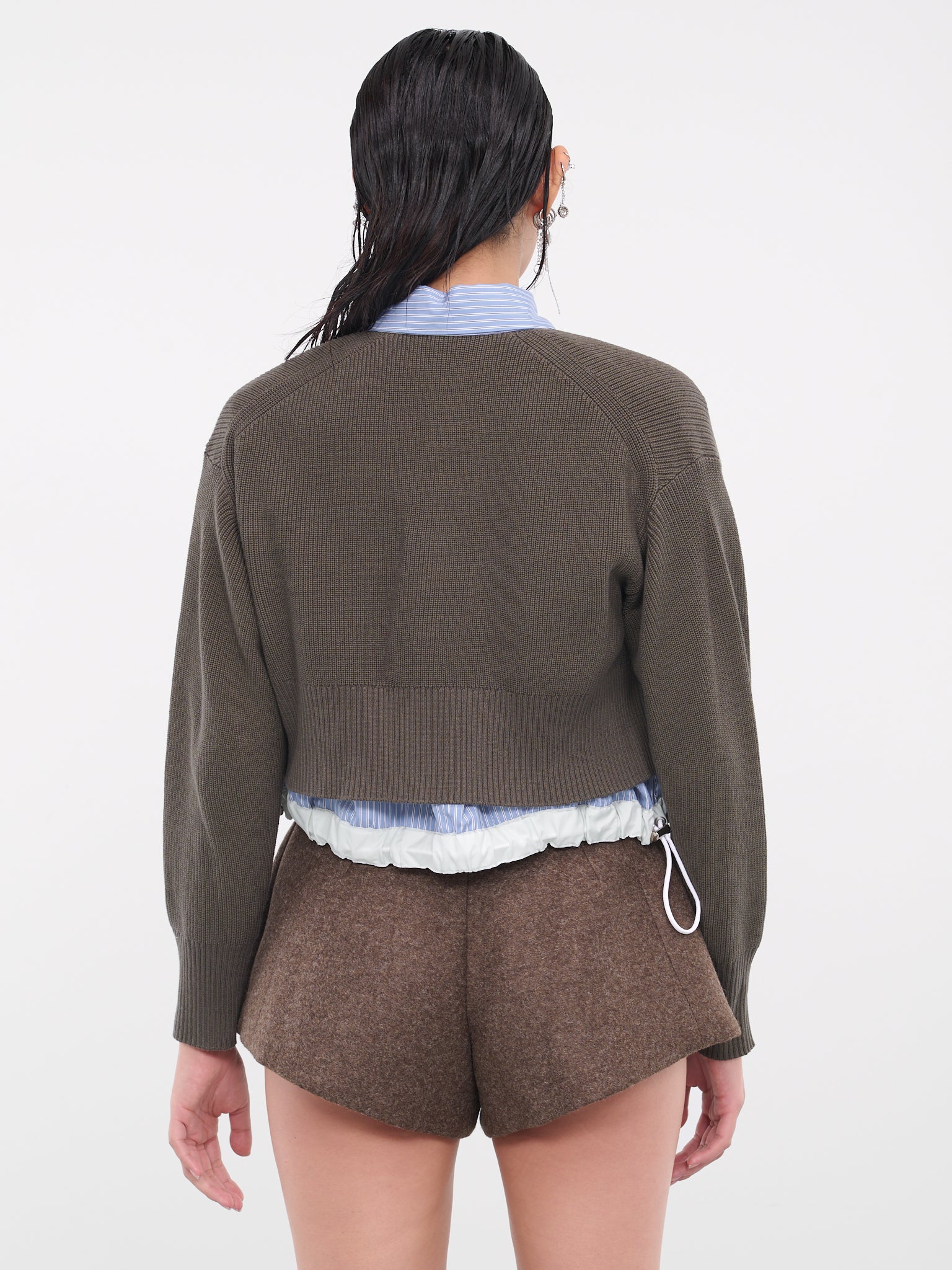 Shirt & Knit Cardigan (23-06874-LIGHT-BLUE-STRIPE-TAU)