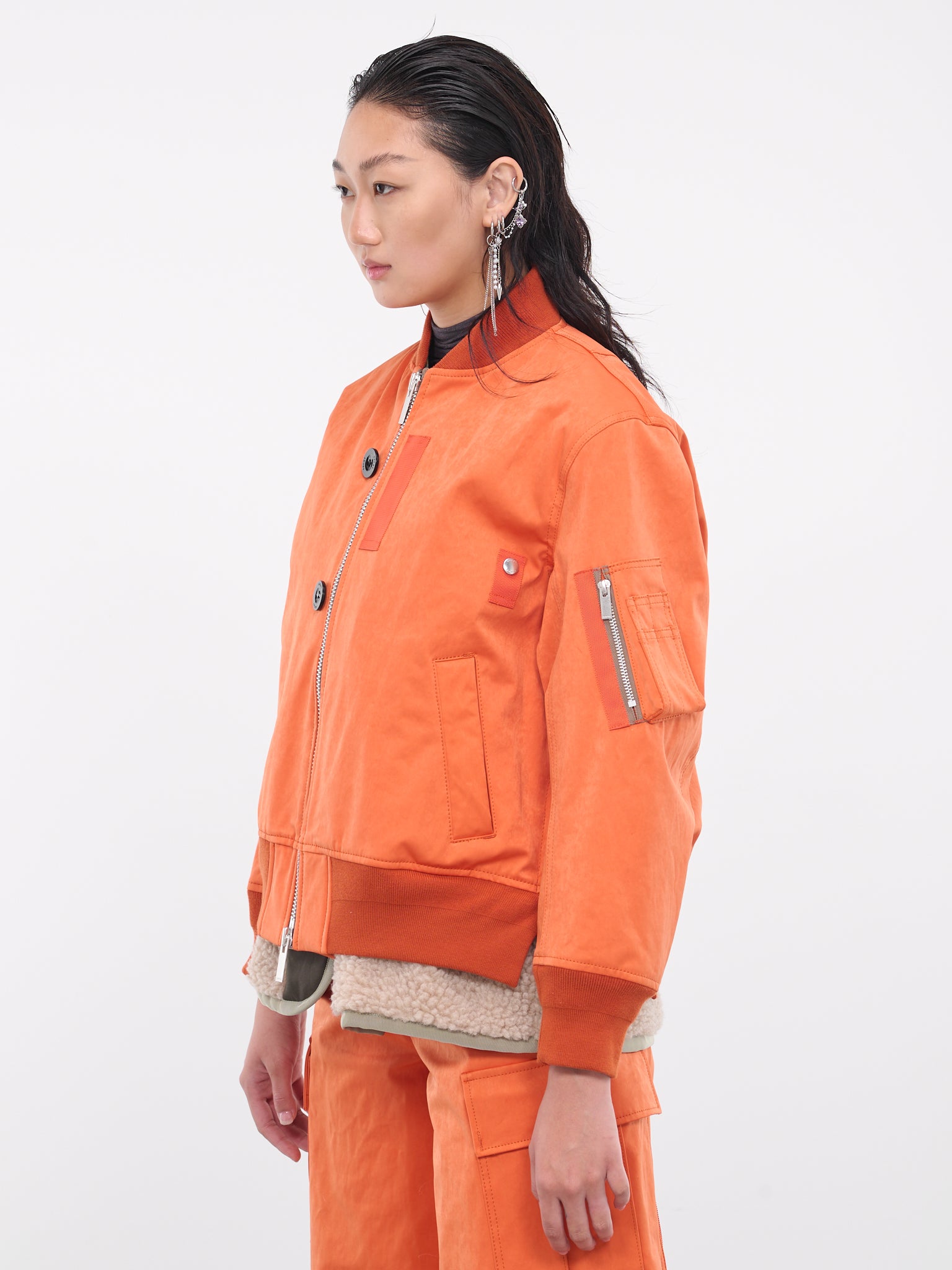 Sherpa Bomber Jacket (23-06892-ORANGE)