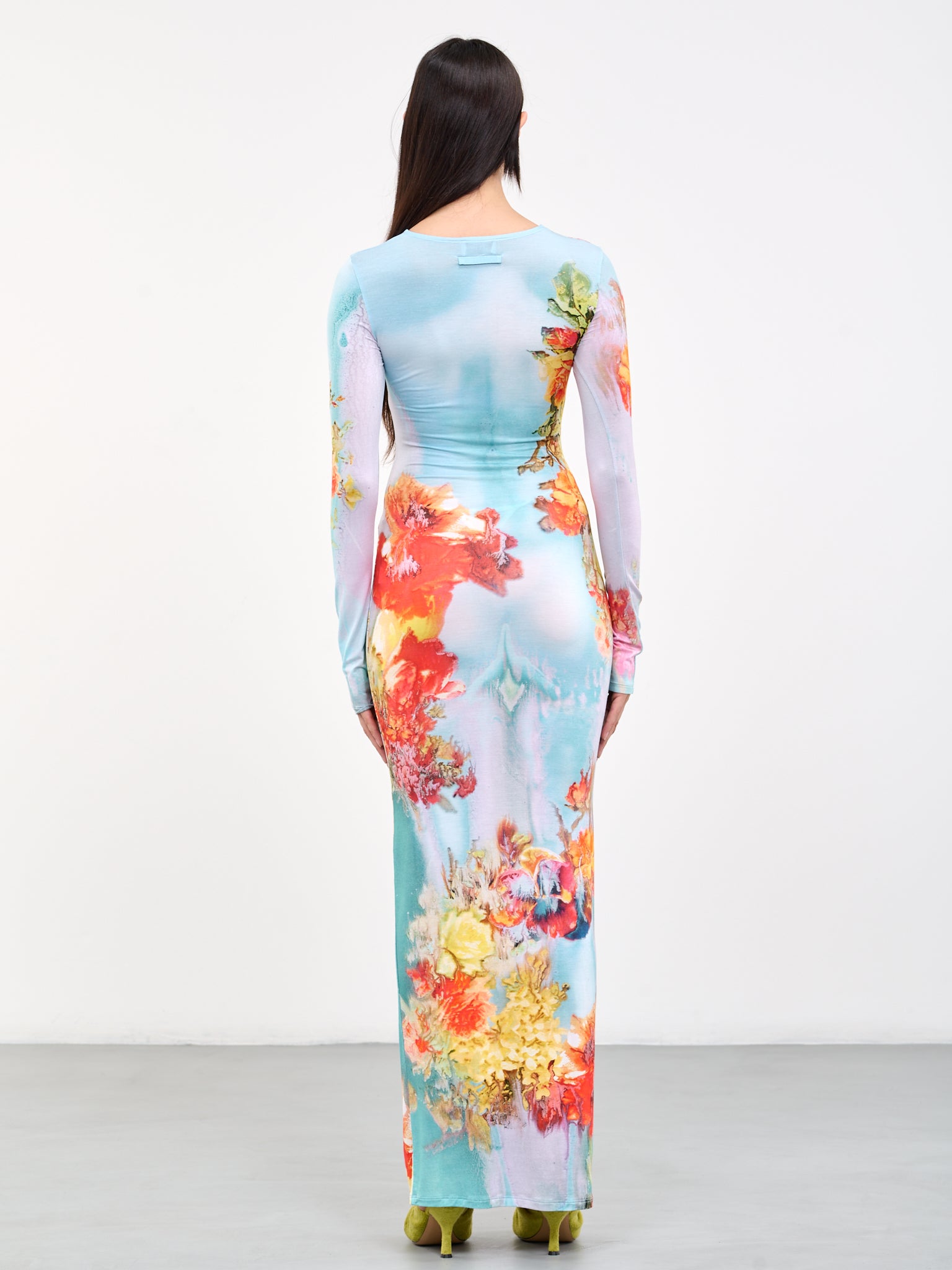 JEAN PAUL GAULTIER Blue Body Flower Dress | H.Lorenzo