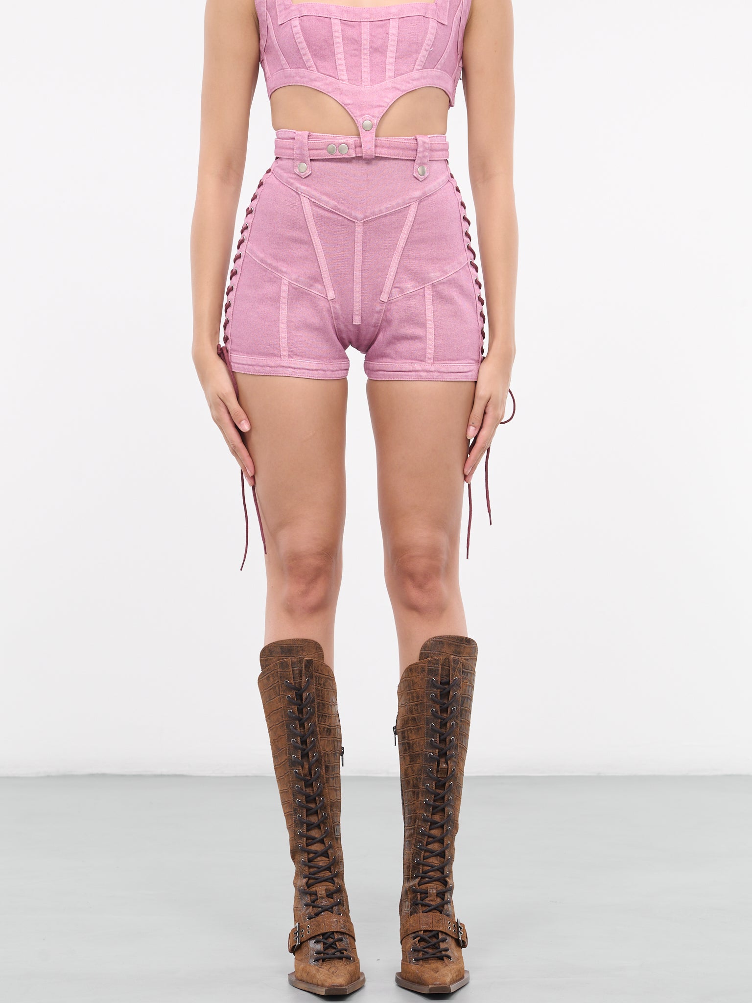 KNWLS Washed Shorts (23-14-F-SH017T-D006-LILA)