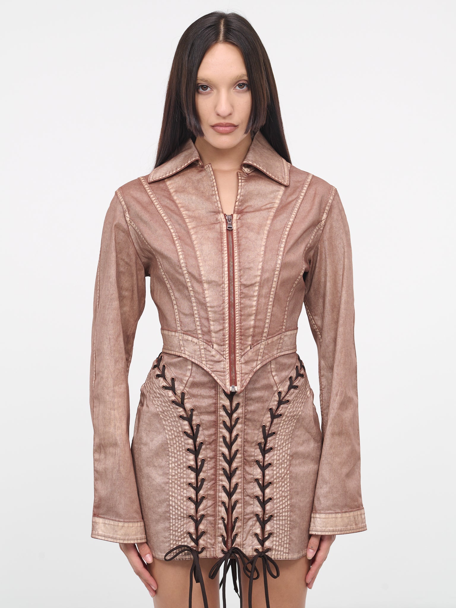 KNWLS Laced Jacket (23-14-F-VE017TP-D005-BROWN-ECR)
