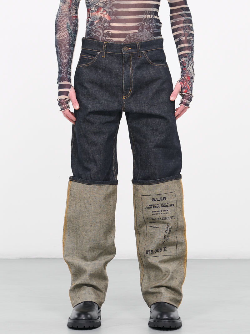 Men :: Clothing :: Jeans :: Louis Vuitton Pantalon Baggy en Denim