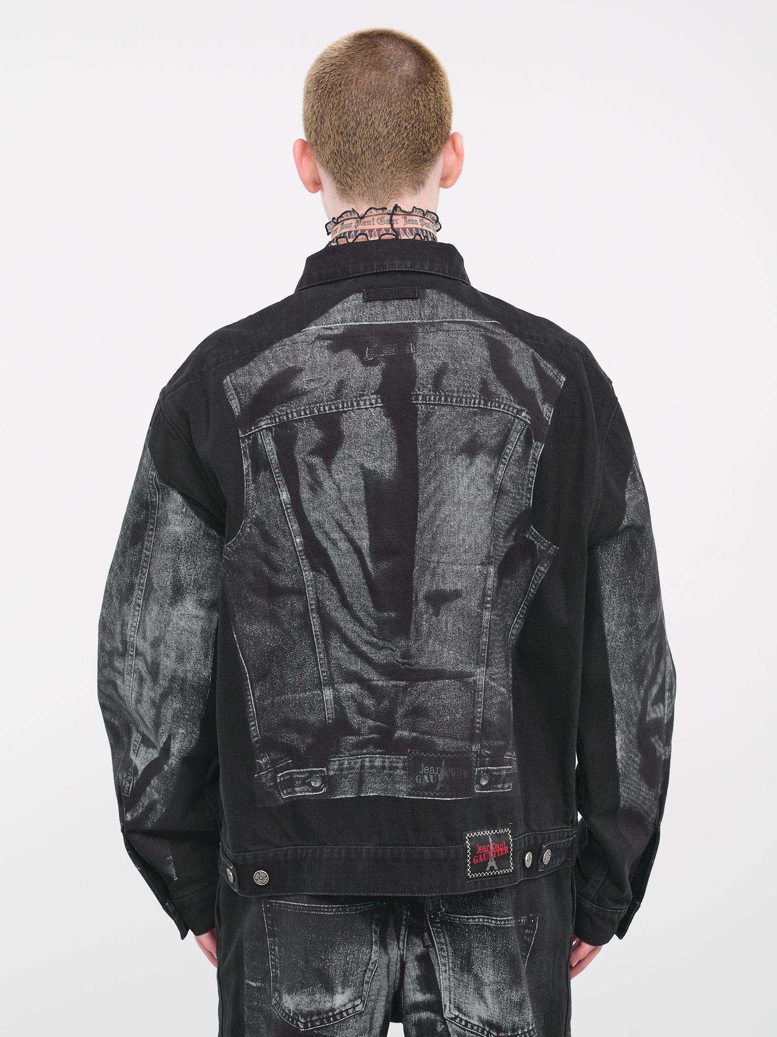 Trompe L'oiel Denim Jacket (23-15-U-VE026ILP-D009-BLACK)