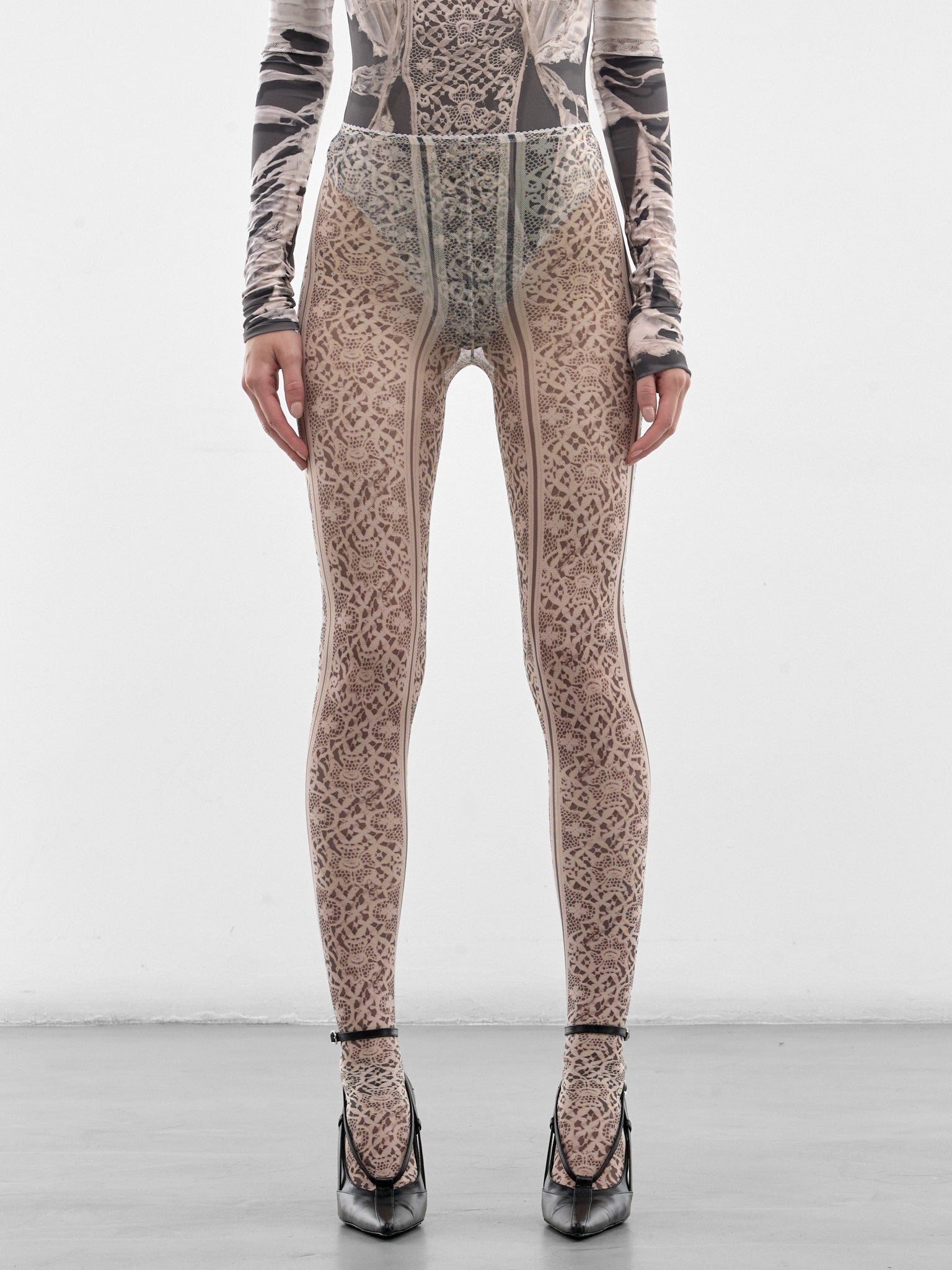 Past Edges Trompe L'oeil Tights (23-PAST-EDGES-TIGHTS-GREY)