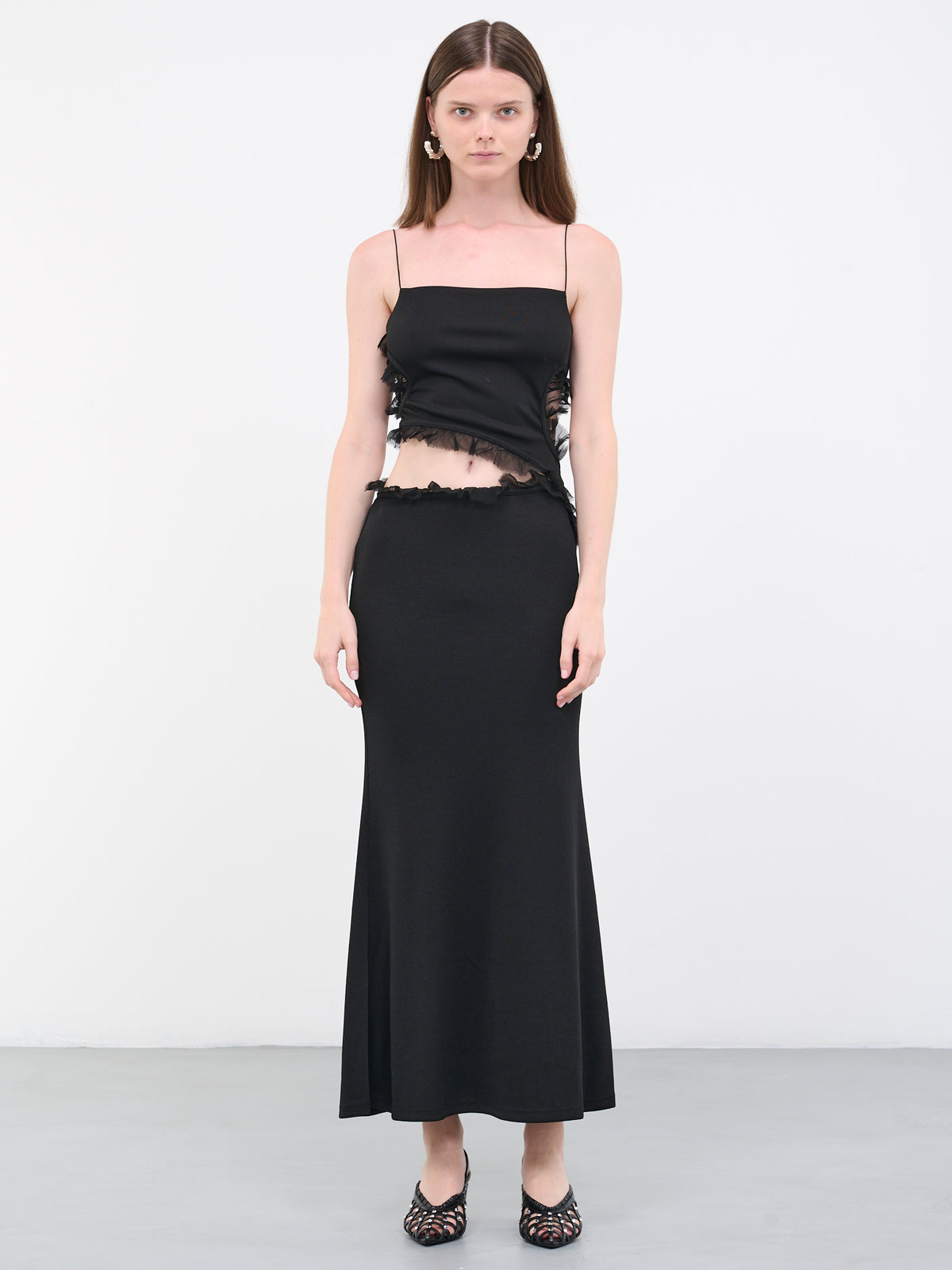 Carina Sloped Interlink Dress (23013028-BLACK)