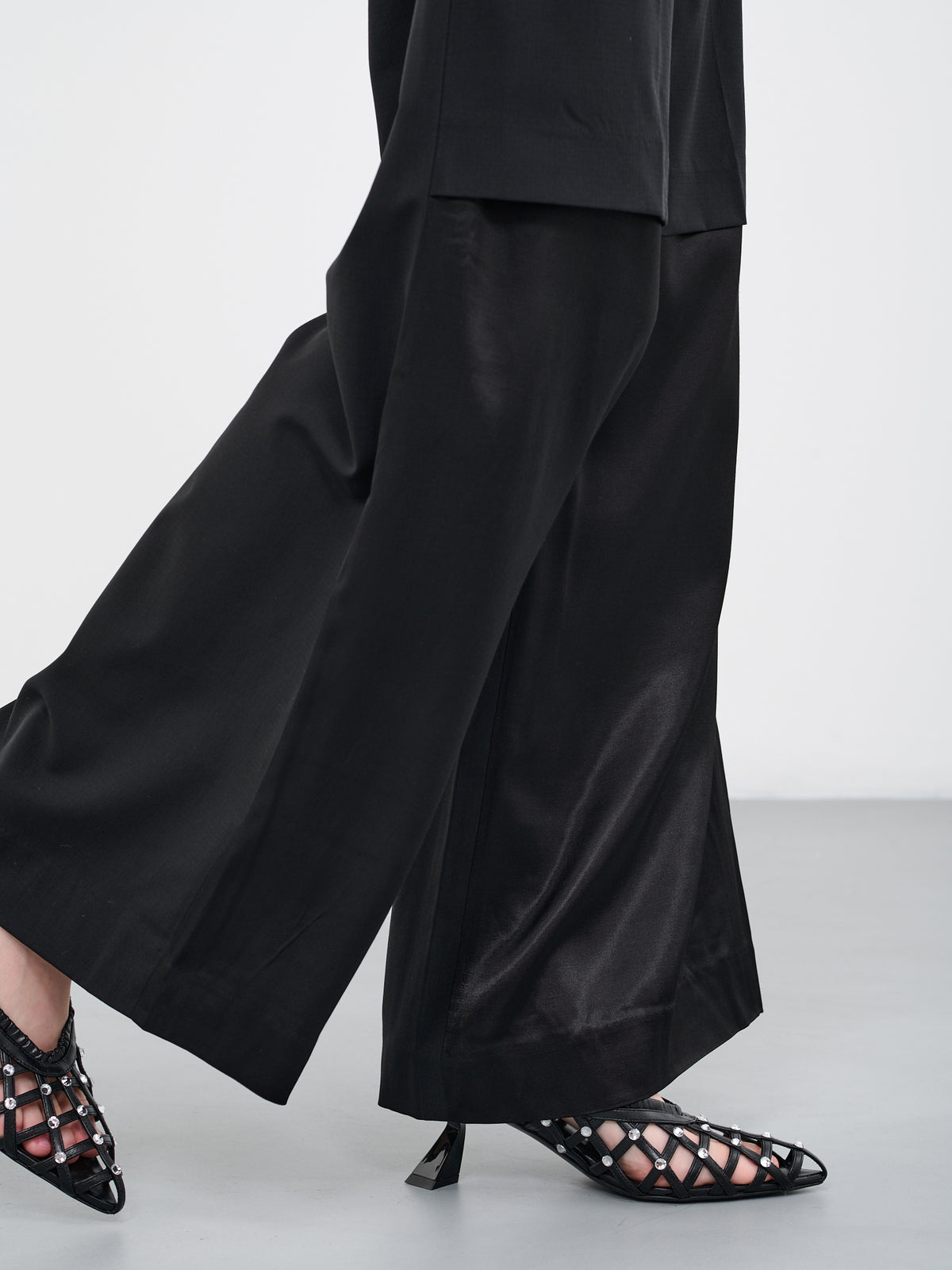 Split Level Trousers (23015002-BLACK)