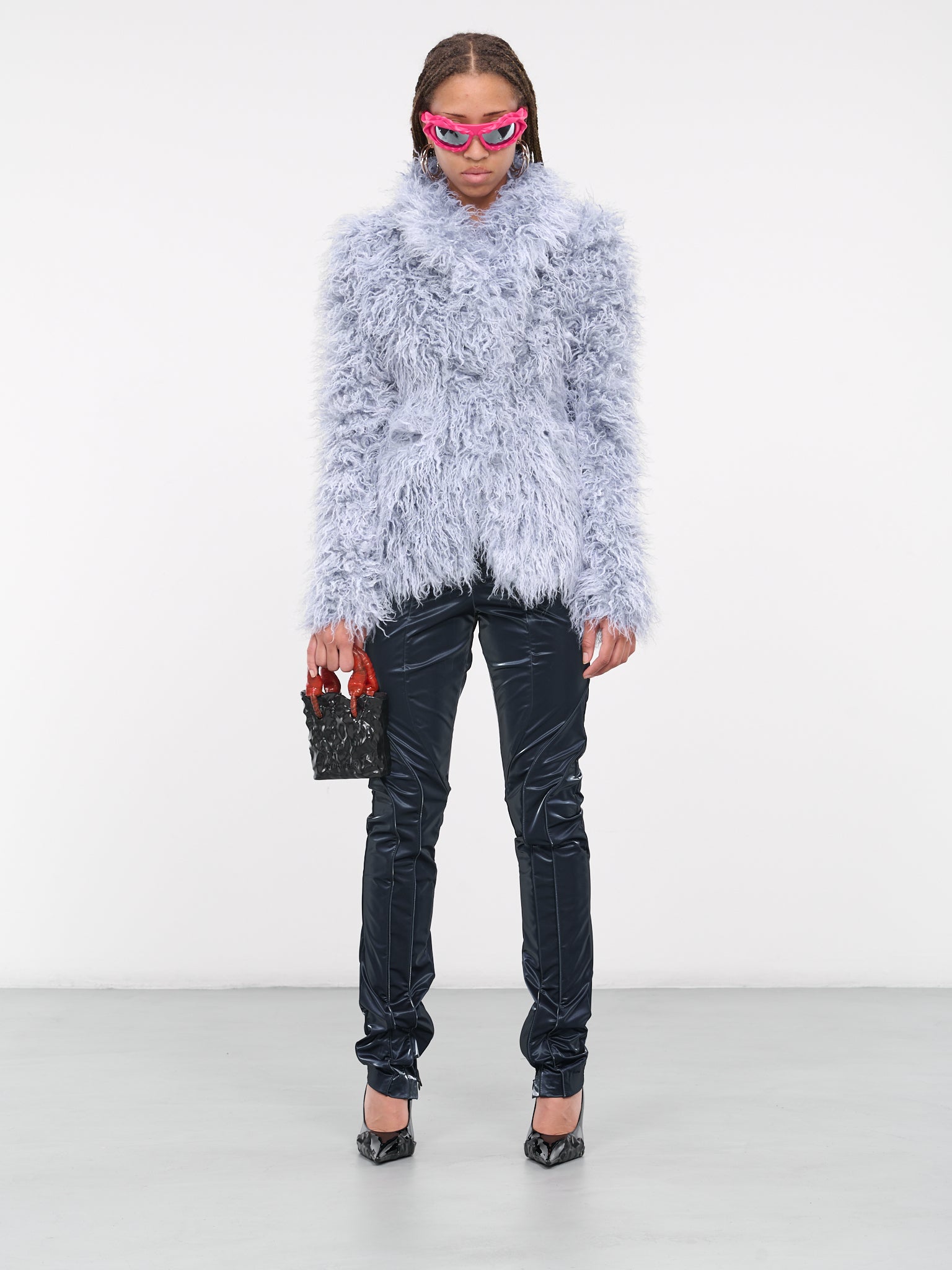Furry Blazer (2301907-SKY-BLUE)