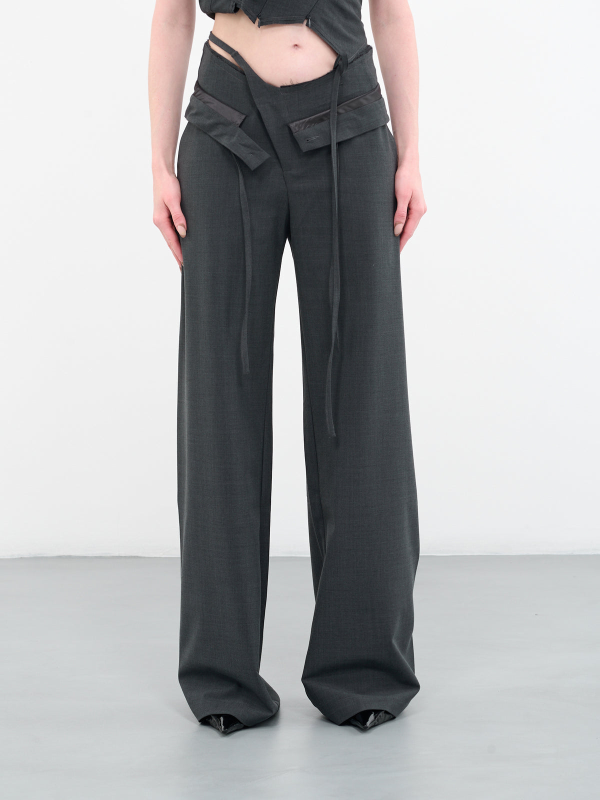 Double Fold Suit Trousers (2302407-ANTHRA)