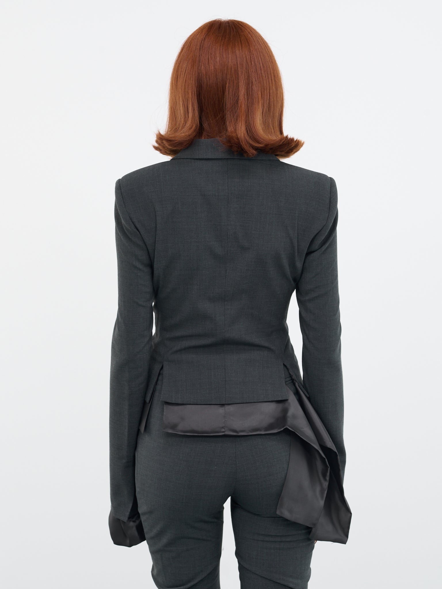 Exposed Lining Suit Jacket (2302607-ANTHRA)