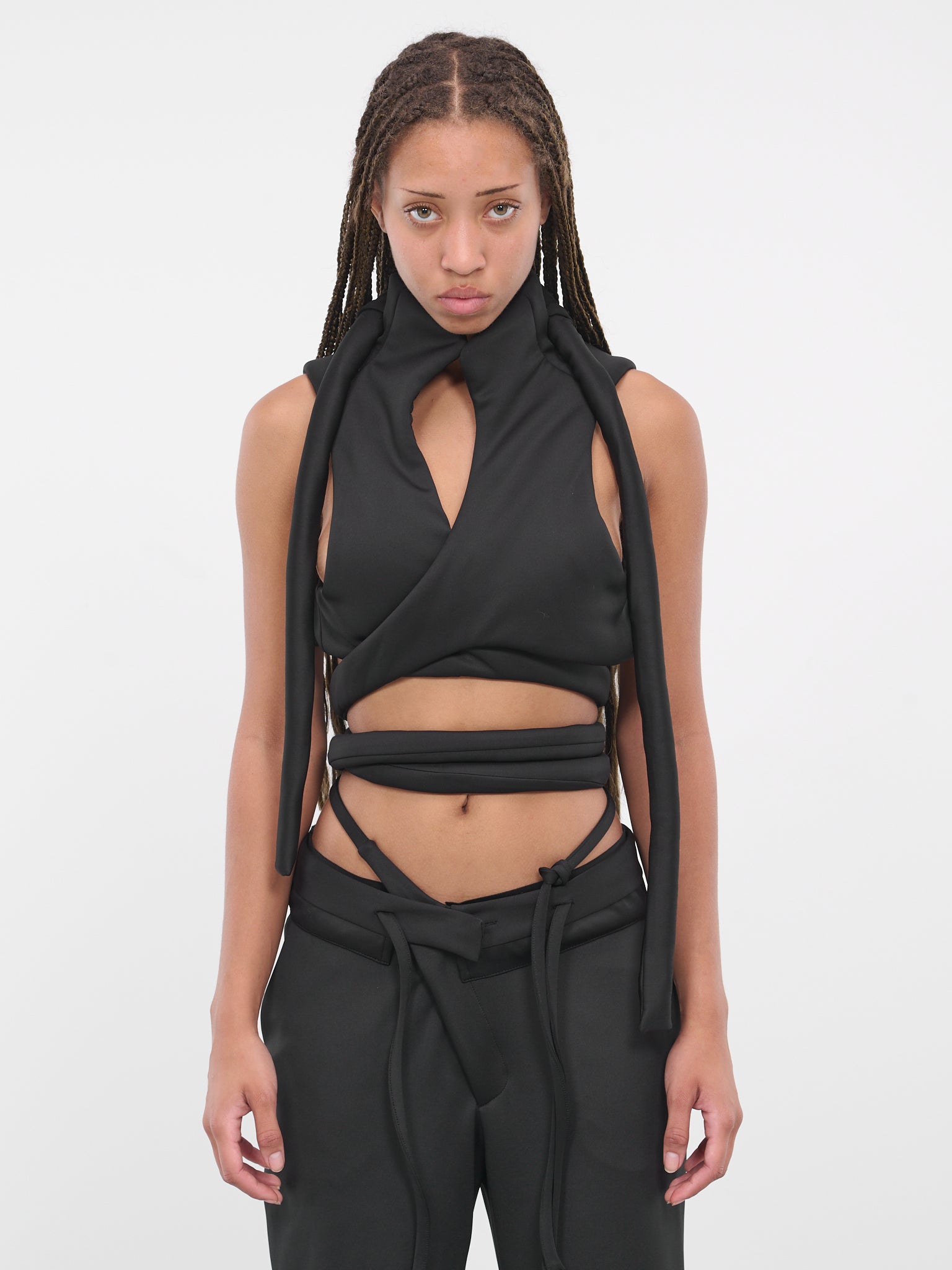 Self-Tie Vest (2303803-BLACK)