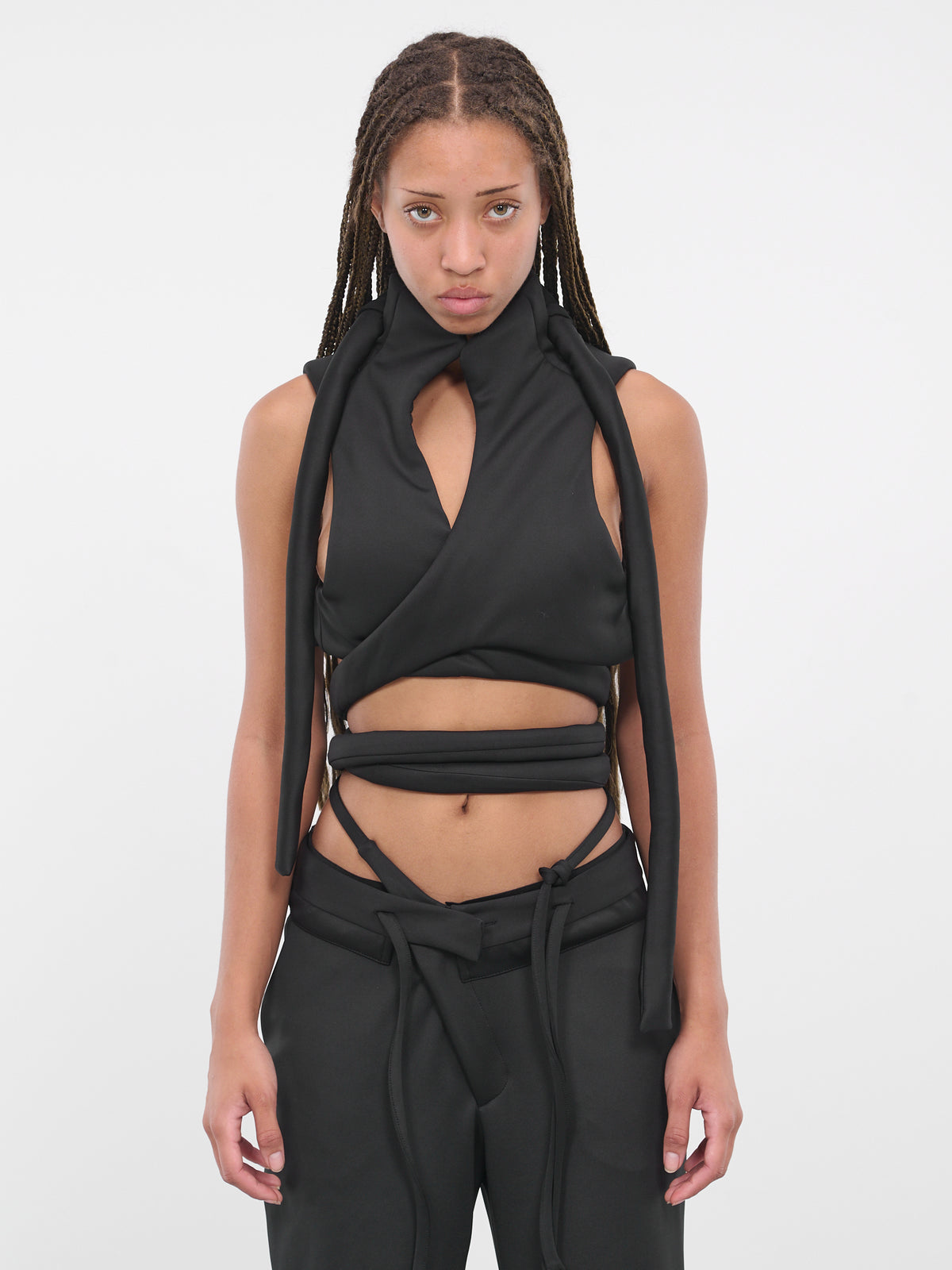 Self-Tie Vest (2303803-BLACK)