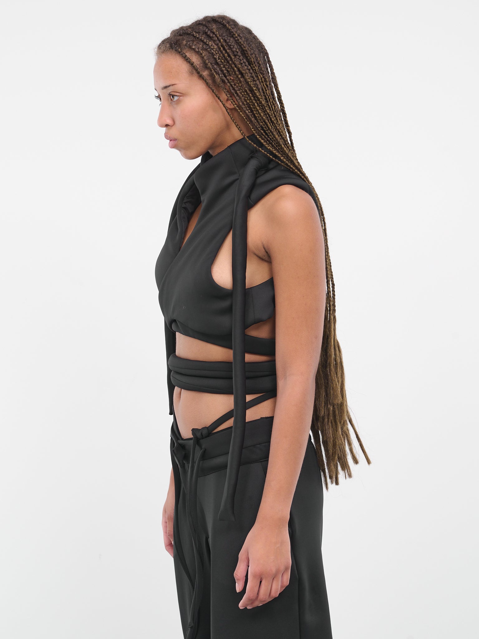 Self-Tie Vest (2303803-BLACK)