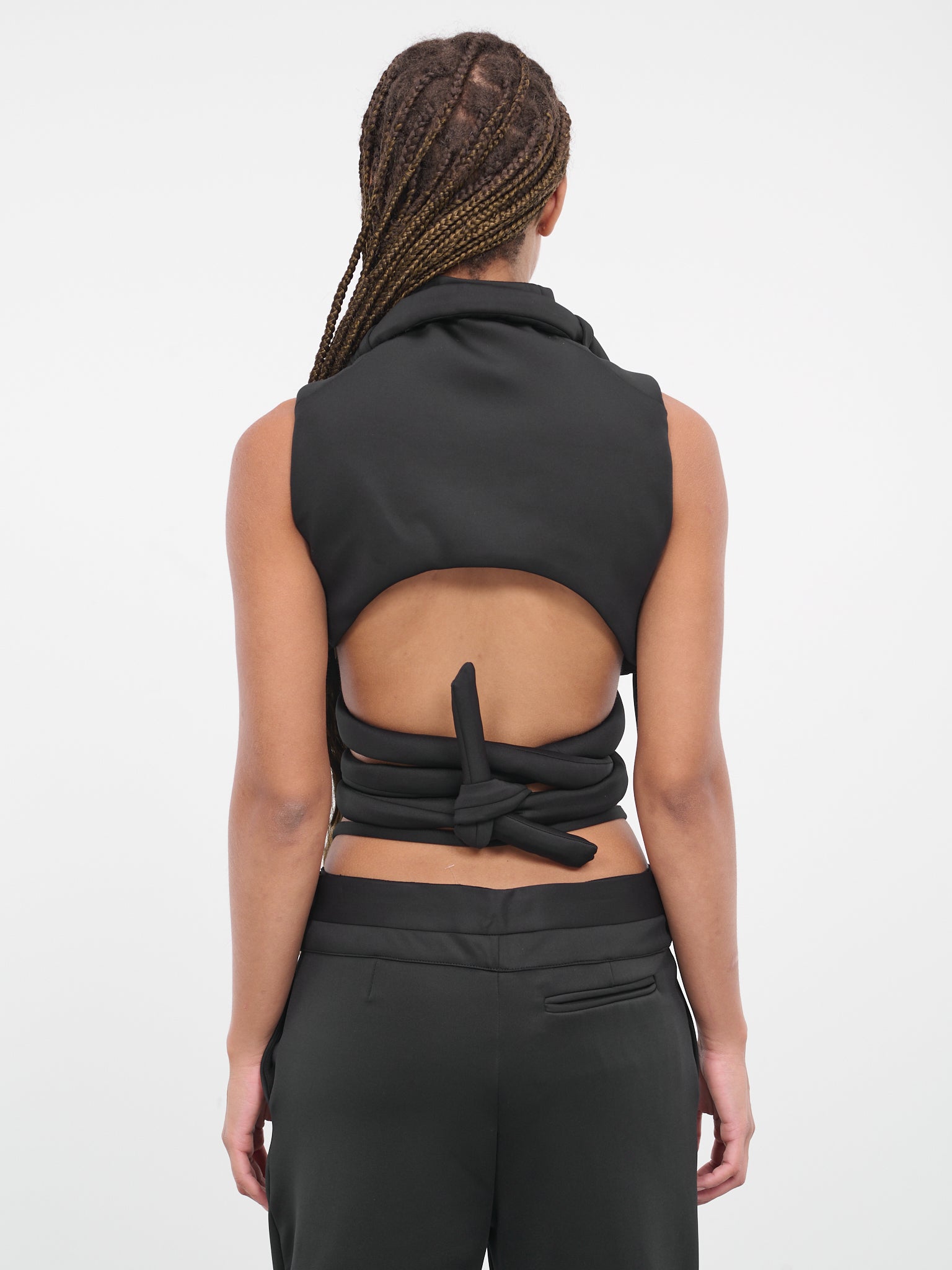 Self-Tie Vest (2303803-BLACK)