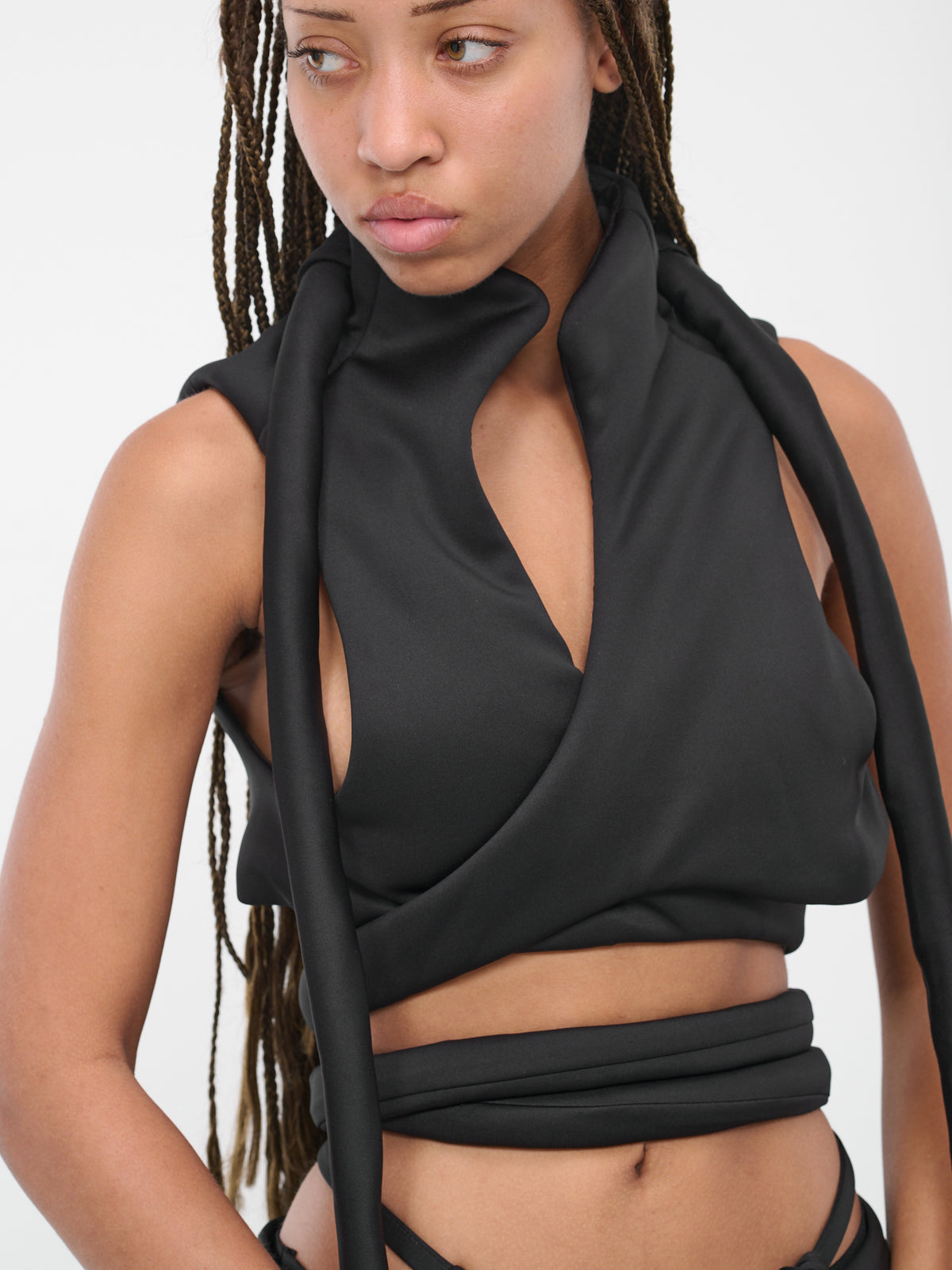 Self-Tie Vest (2303803-BLACK)