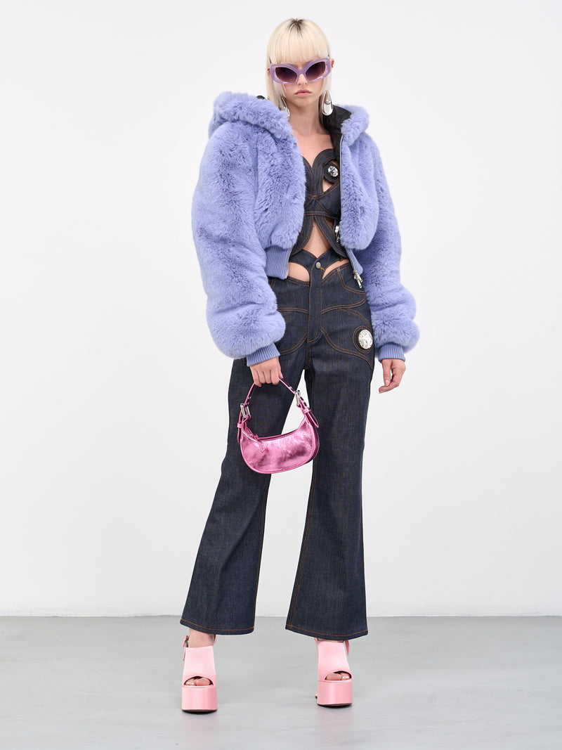 AREA Butterfly Cut-Out Jeans | H.Lorenzo - styled