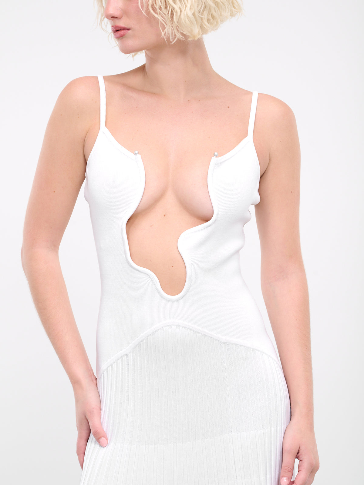 Salacia Wire Sunray Dress (23043198-WHITE)