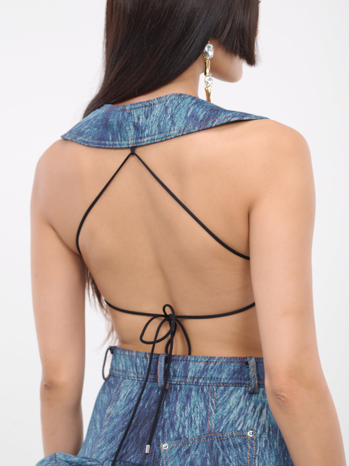 Fur Print Fox Top (2304T01232-INDIGO-MULTI)
