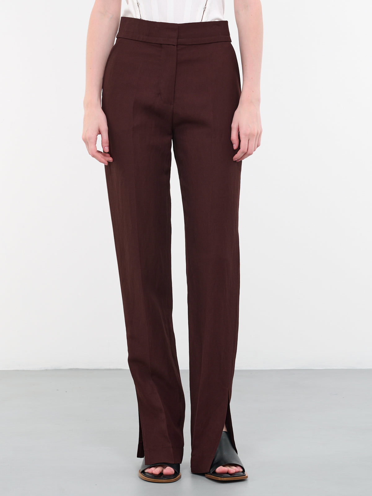 Le Pantalon Tibau (231PA038-1341-880-DARK-BROWN)