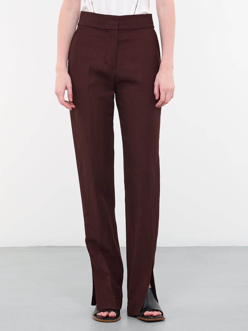 Le Pantalon Tibau (231PA038-1341-880-DARK-BROWN)