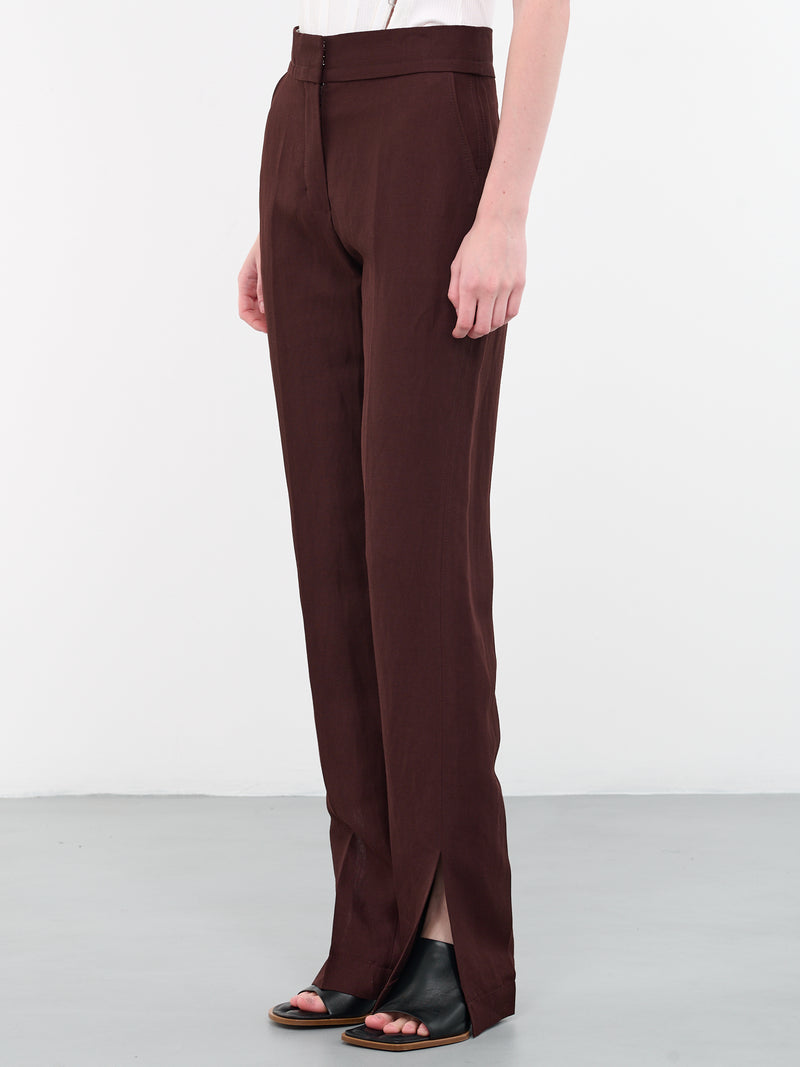 Le Pantalon Tibau (231PA038-1341-880-DARK-BROWN)