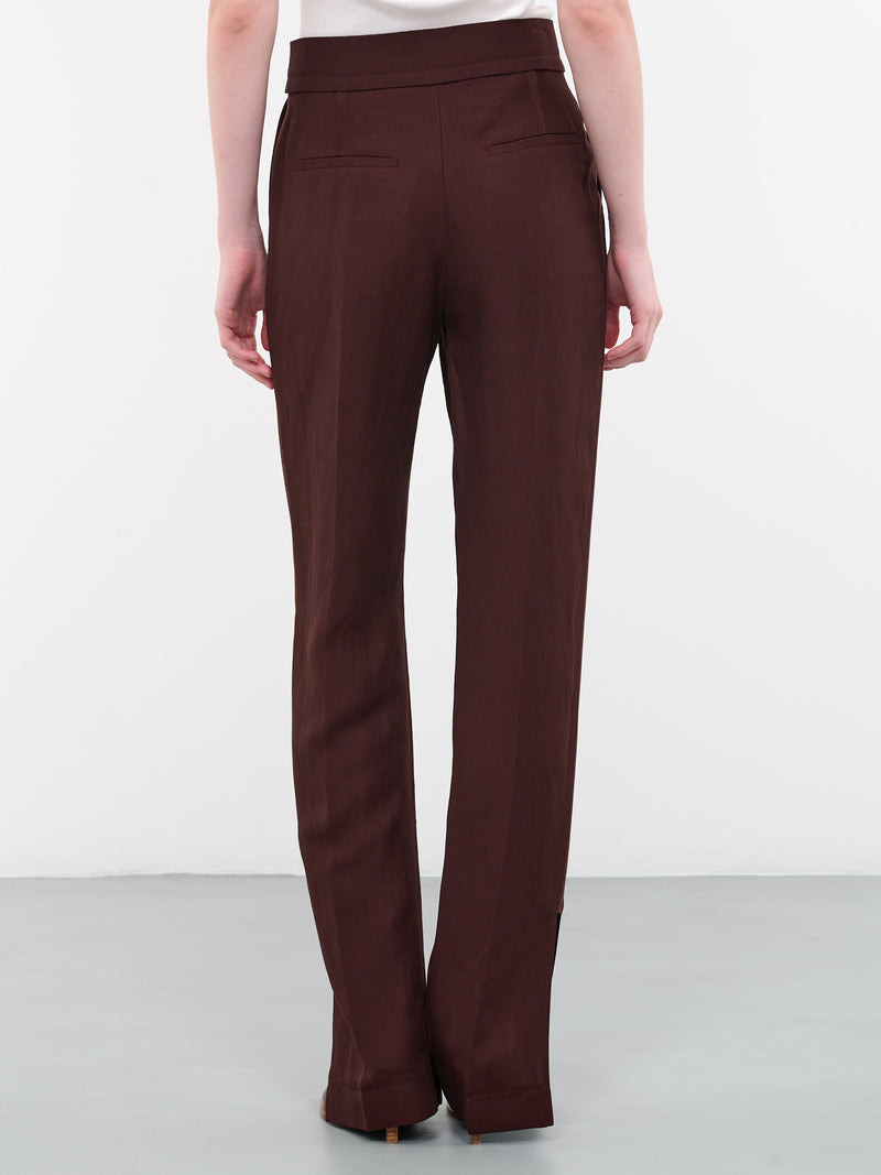 Le Pantalon Tibau (231PA038-1341-880-DARK-BROWN)