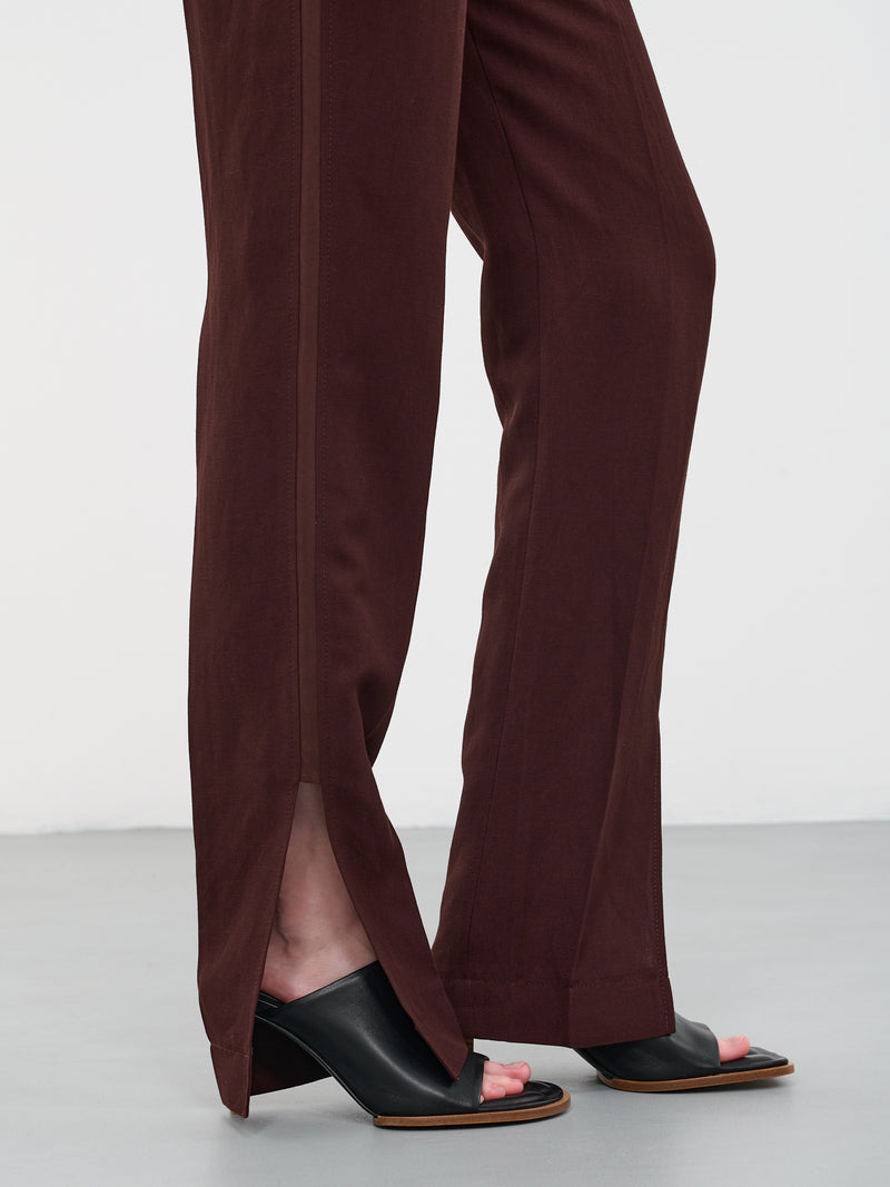 Le Pantalon Tibau (231PA038-1341-880-DARK-BROWN)