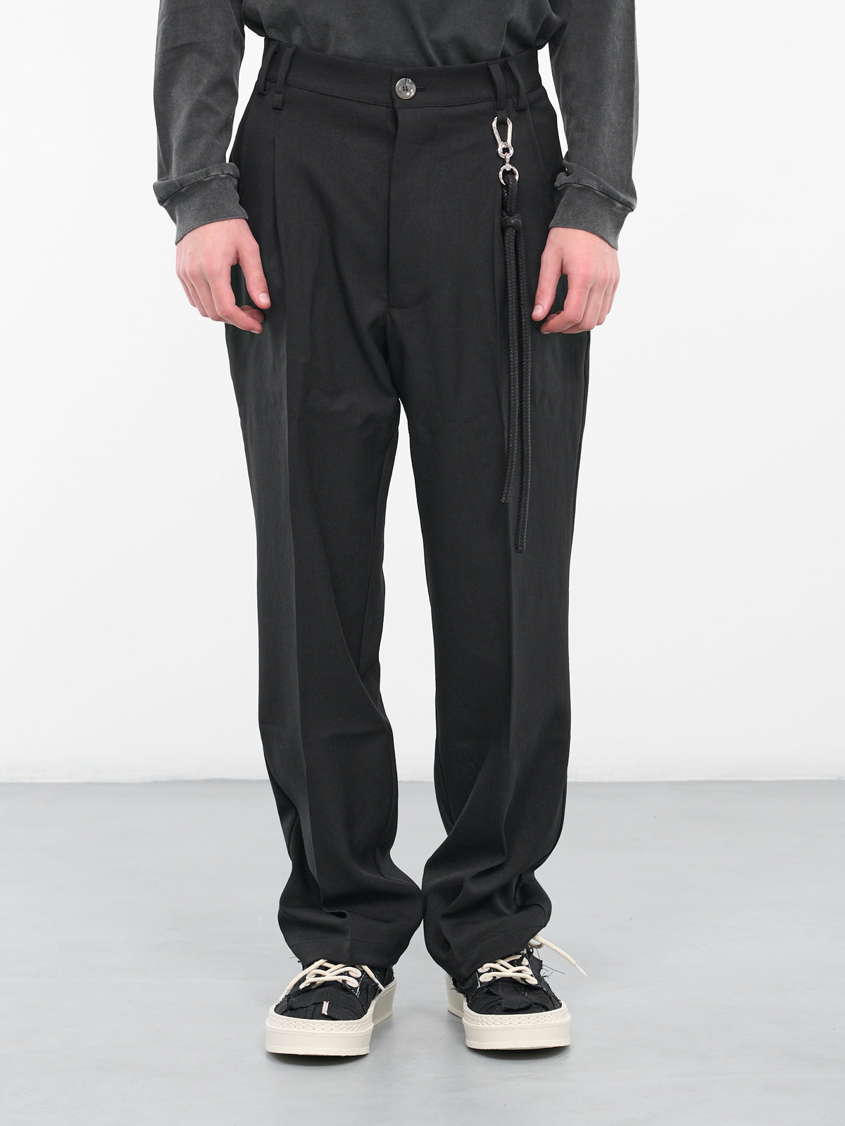 Rope Tailored Trousers (232-MPT084-BLACK)