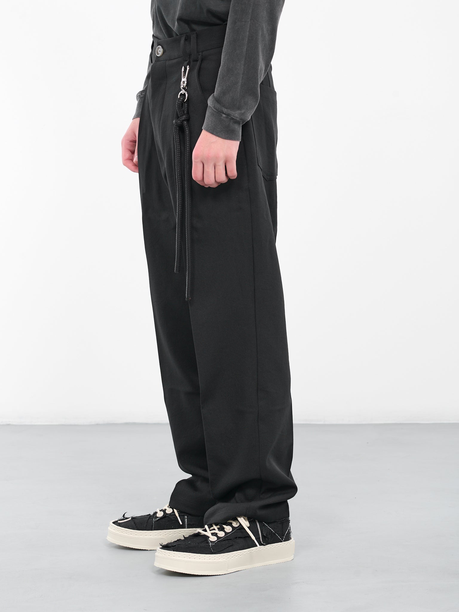 Rope Tailored Trousers (232-MPT084-BLACK)