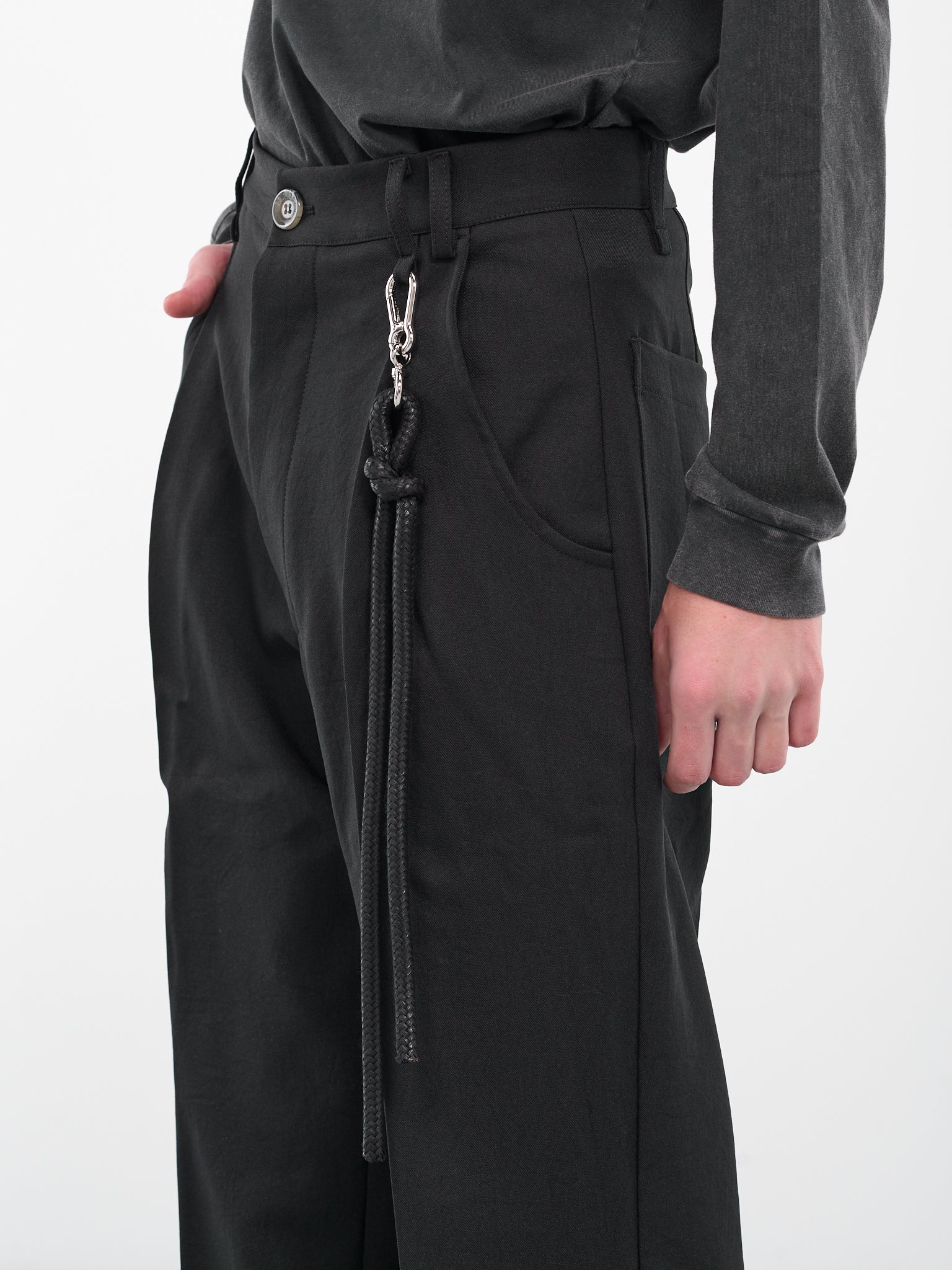 Rope Tailored Trousers (232-MPT084-BLACK)