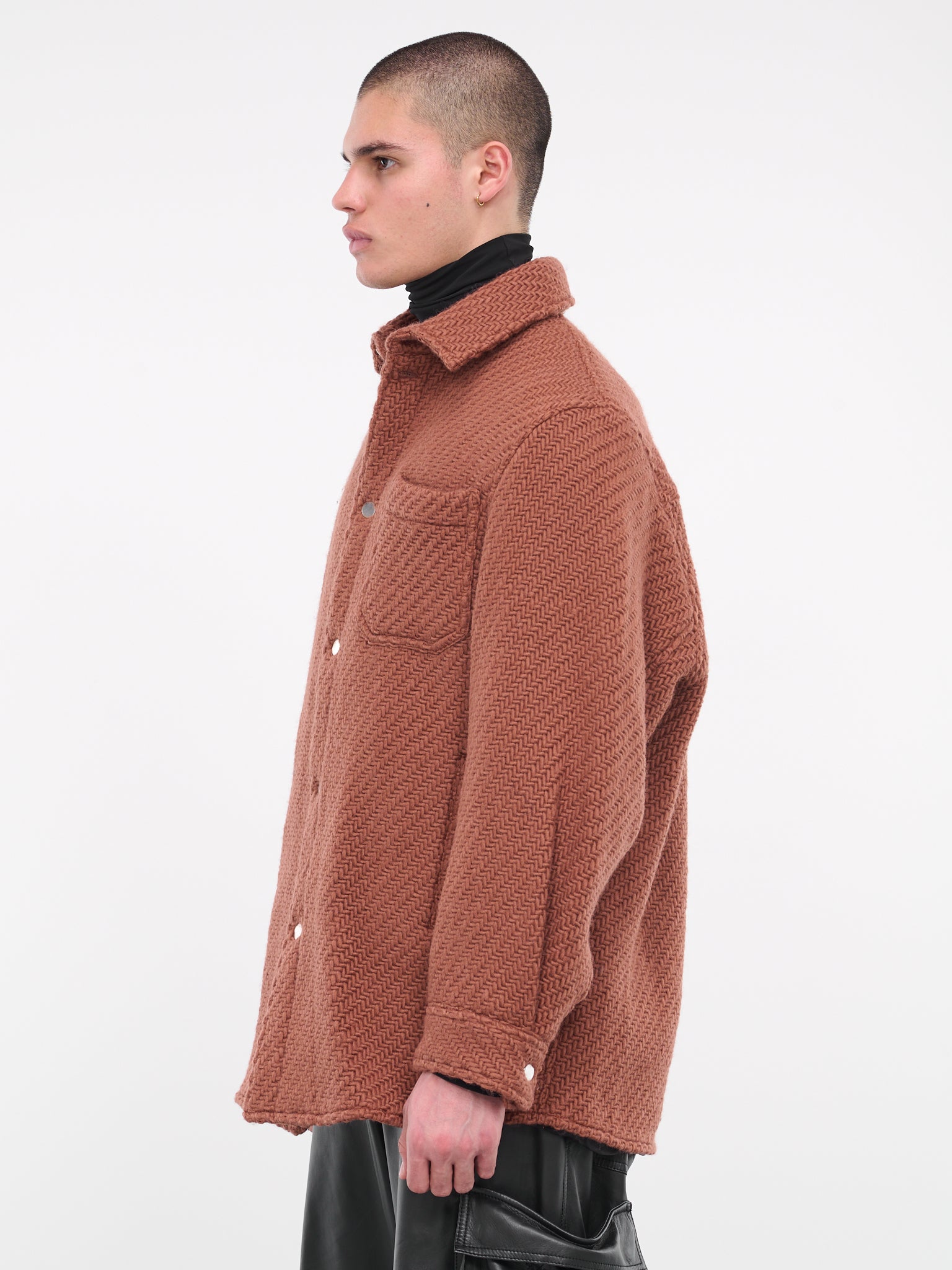 Woven Overshirt (232-NJK109-BRICK)