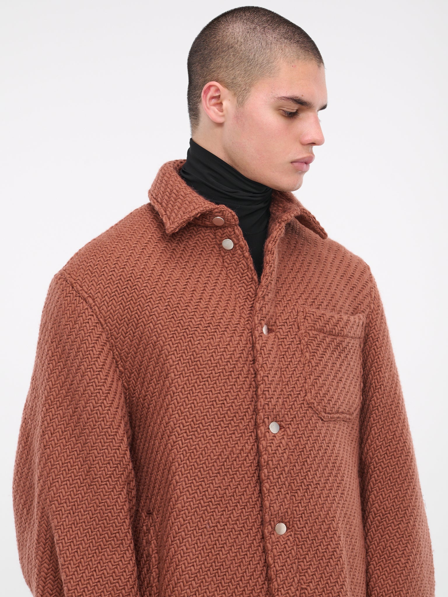 Woven Overshirt (232-NJK109-BRICK)
