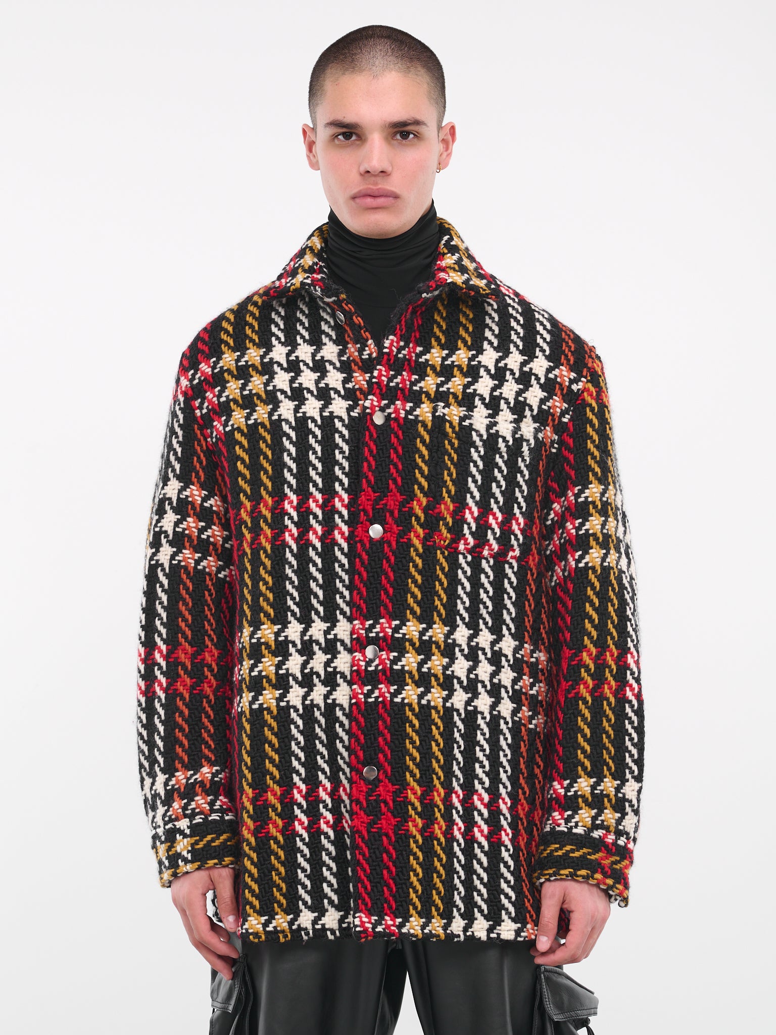 Woven Check Overshirt (232-NJK109-MULTI)