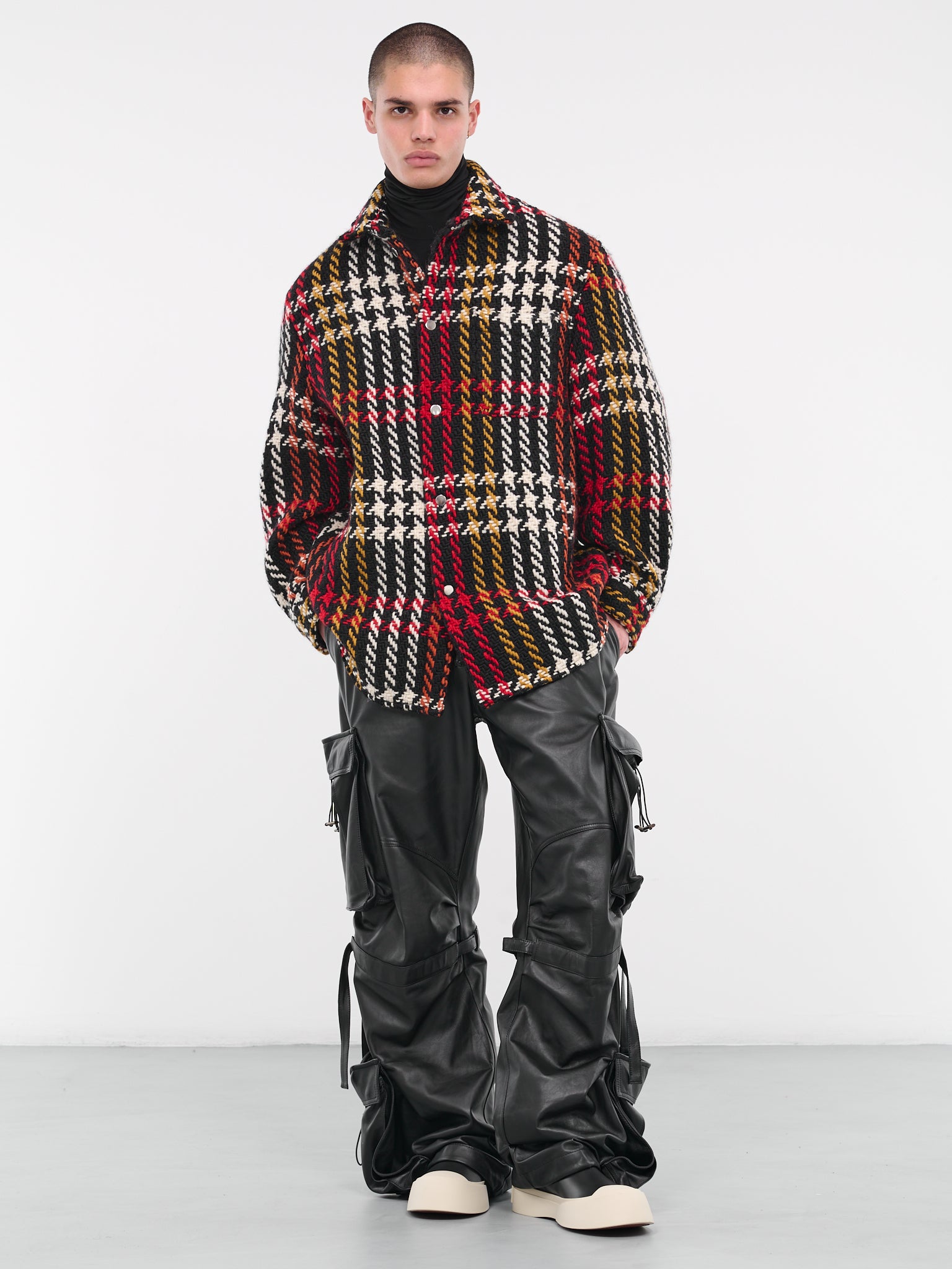 Woven Check Overshirt (232-NJK109-MULTI)