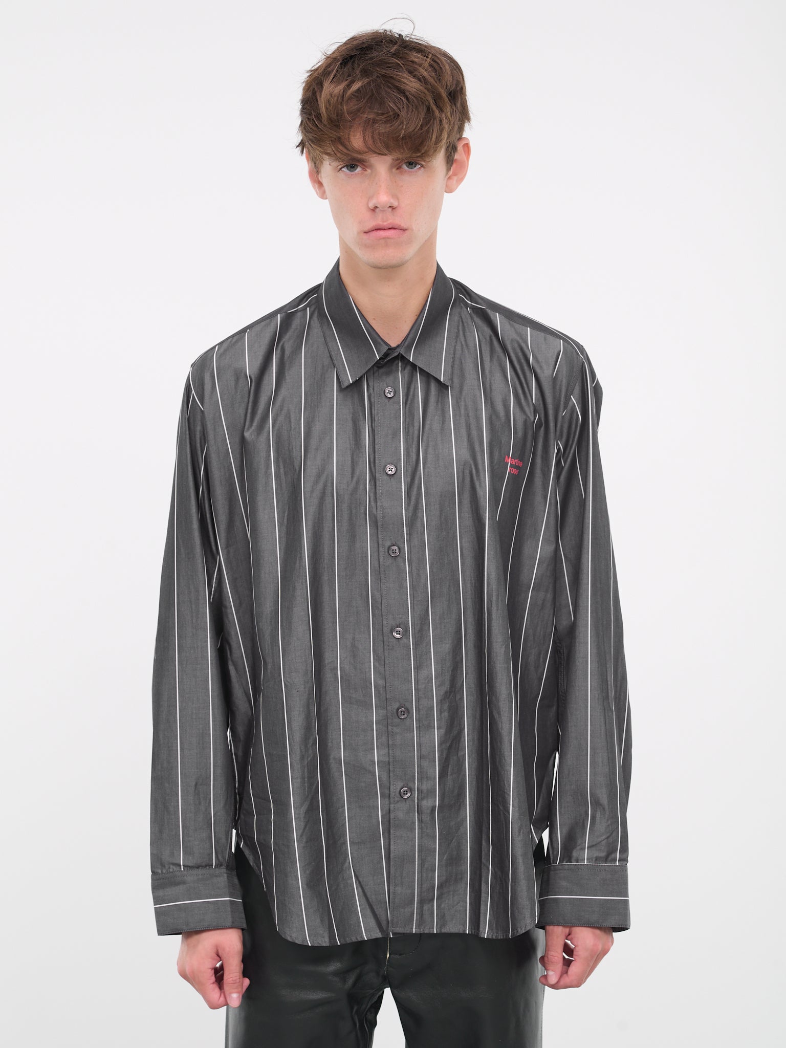 Pinstripe Shirt ( (23426B-GRWHTE)