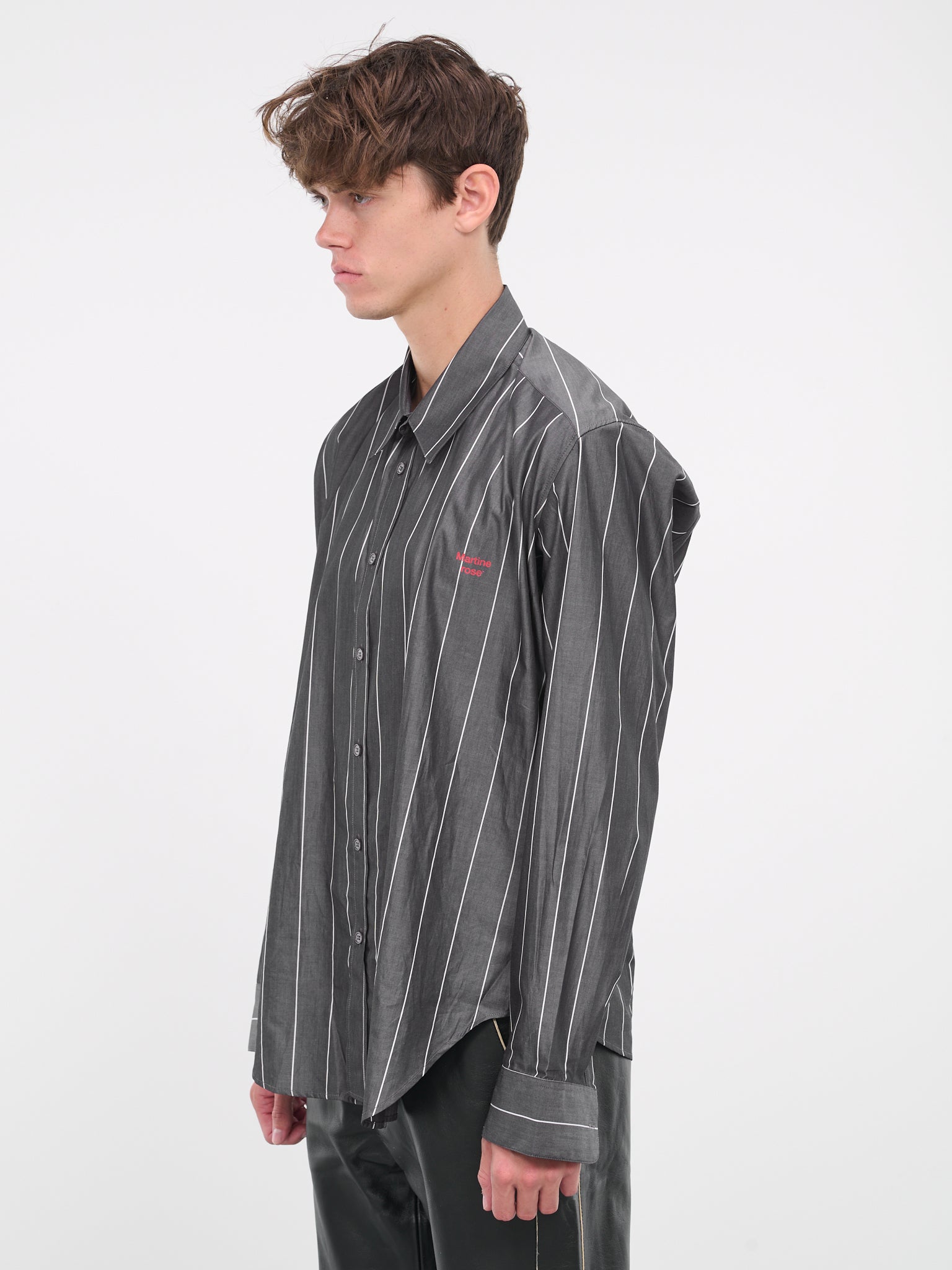 Pinstripe Shirt ( (23426B-GRWHTE)