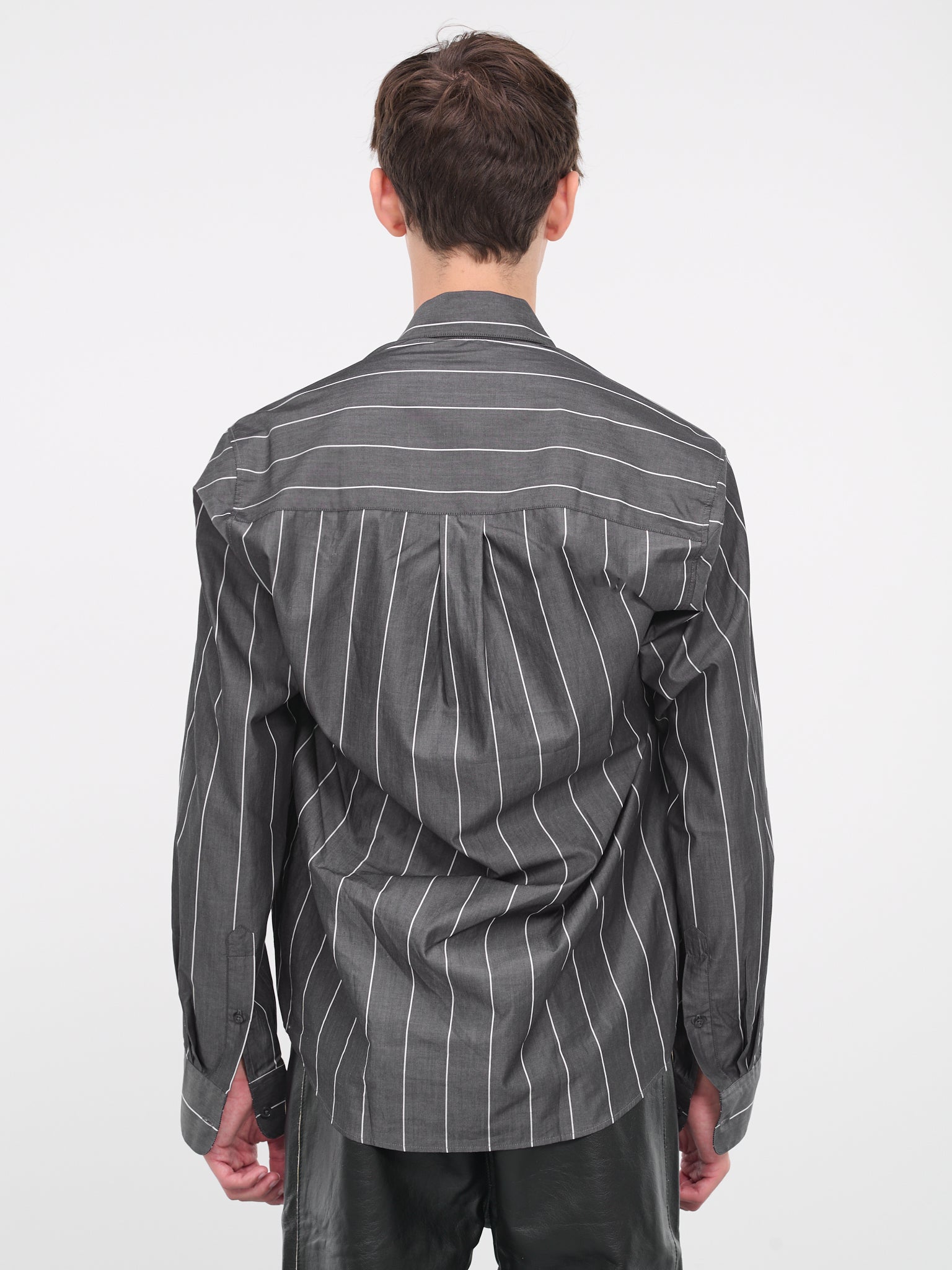 Pinstripe Shirt ( (23426B-GRWHTE)