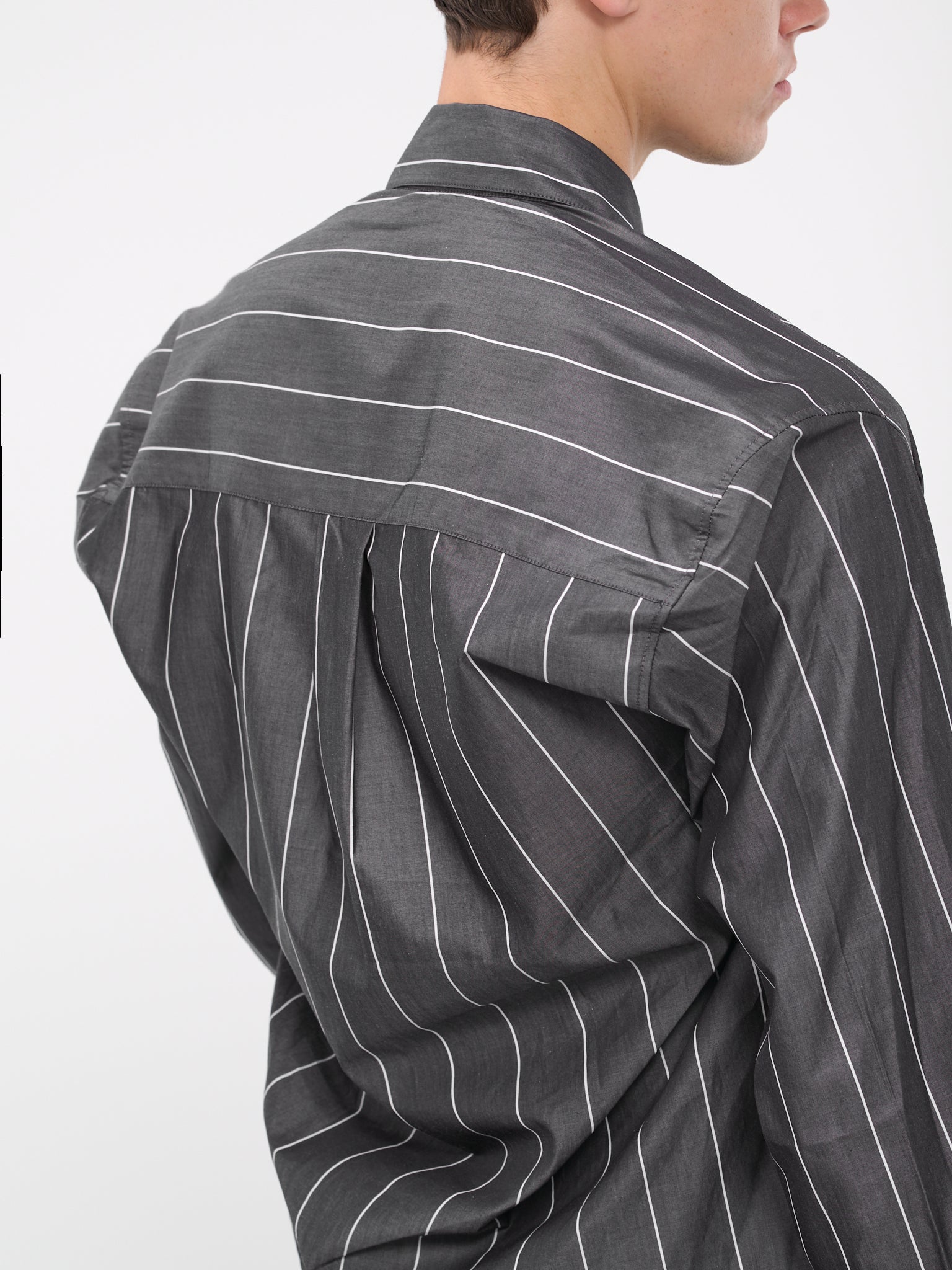 Pinstripe Shirt ( (23426B-GRWHTE)